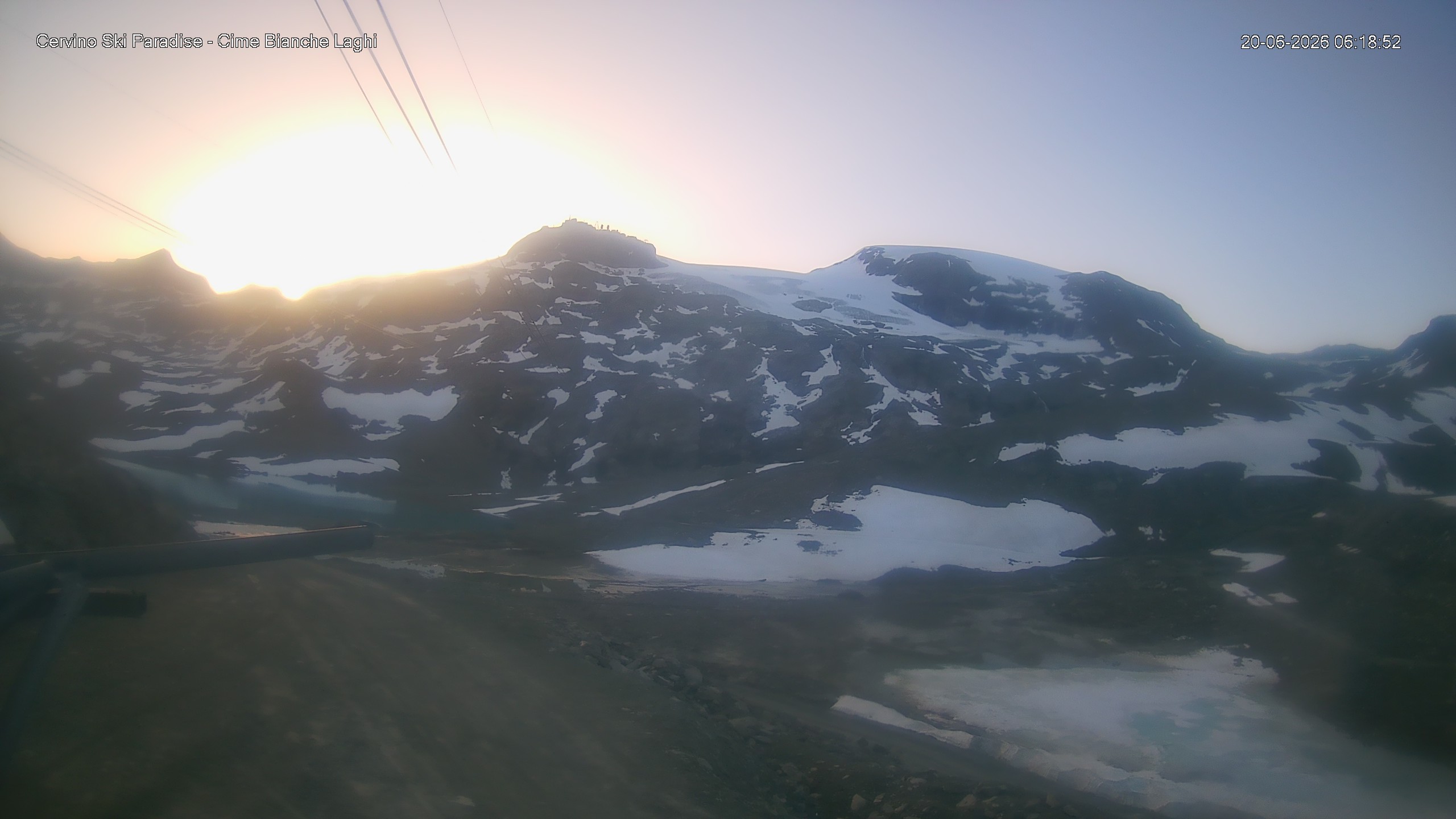 Archiv Foto Webcam Cervinia - Cime Bianche Laghi