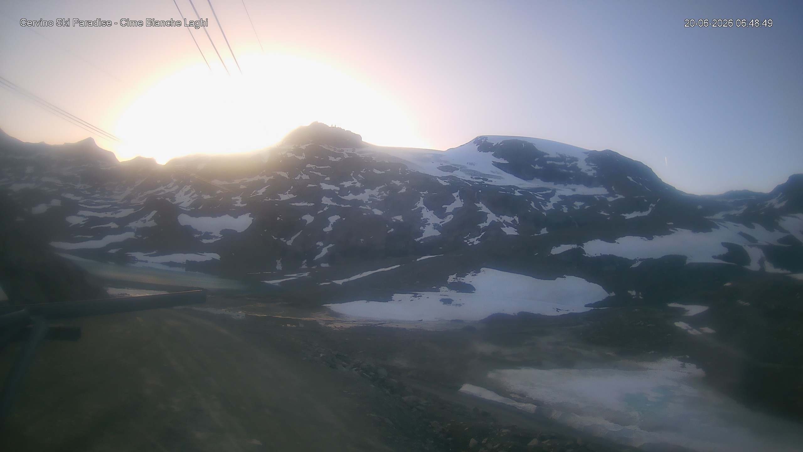 Archiv Foto Webcam Cervinia - Cime Bianche Laghi