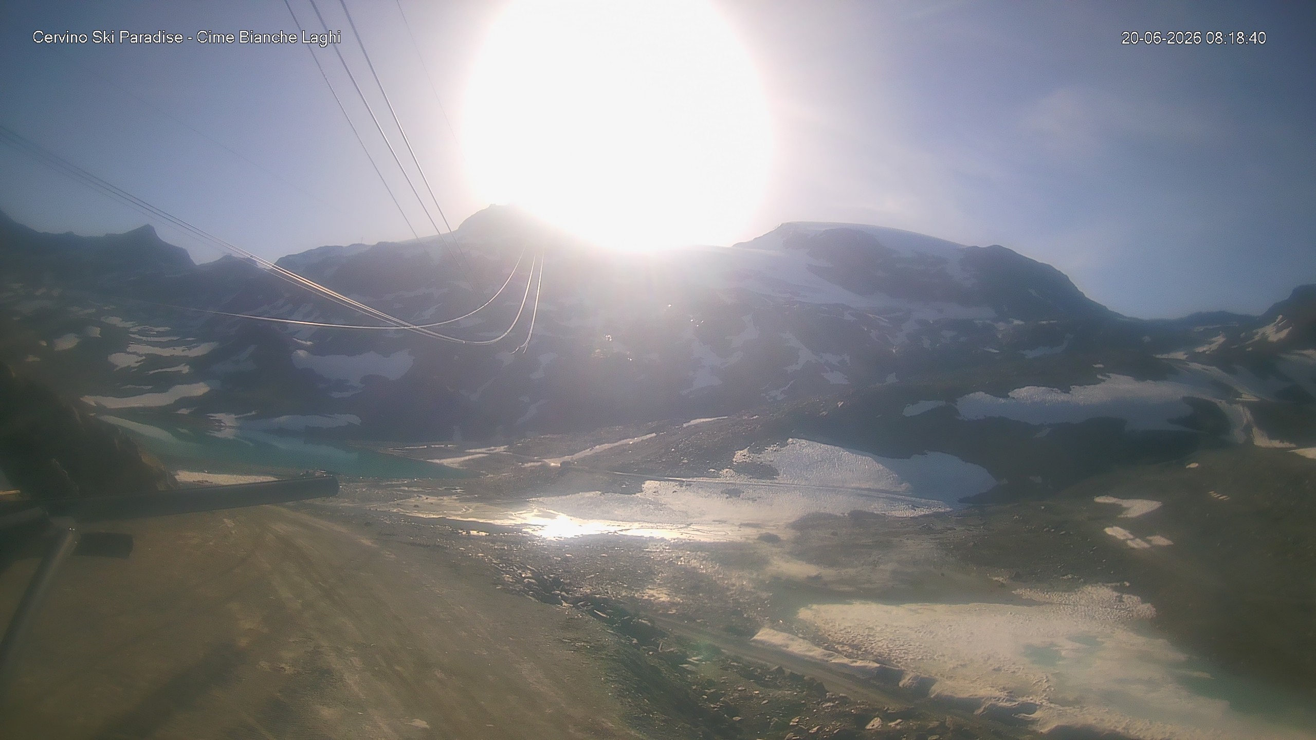 Archiv Foto Webcam Cervinia - Cime Bianche Laghi
