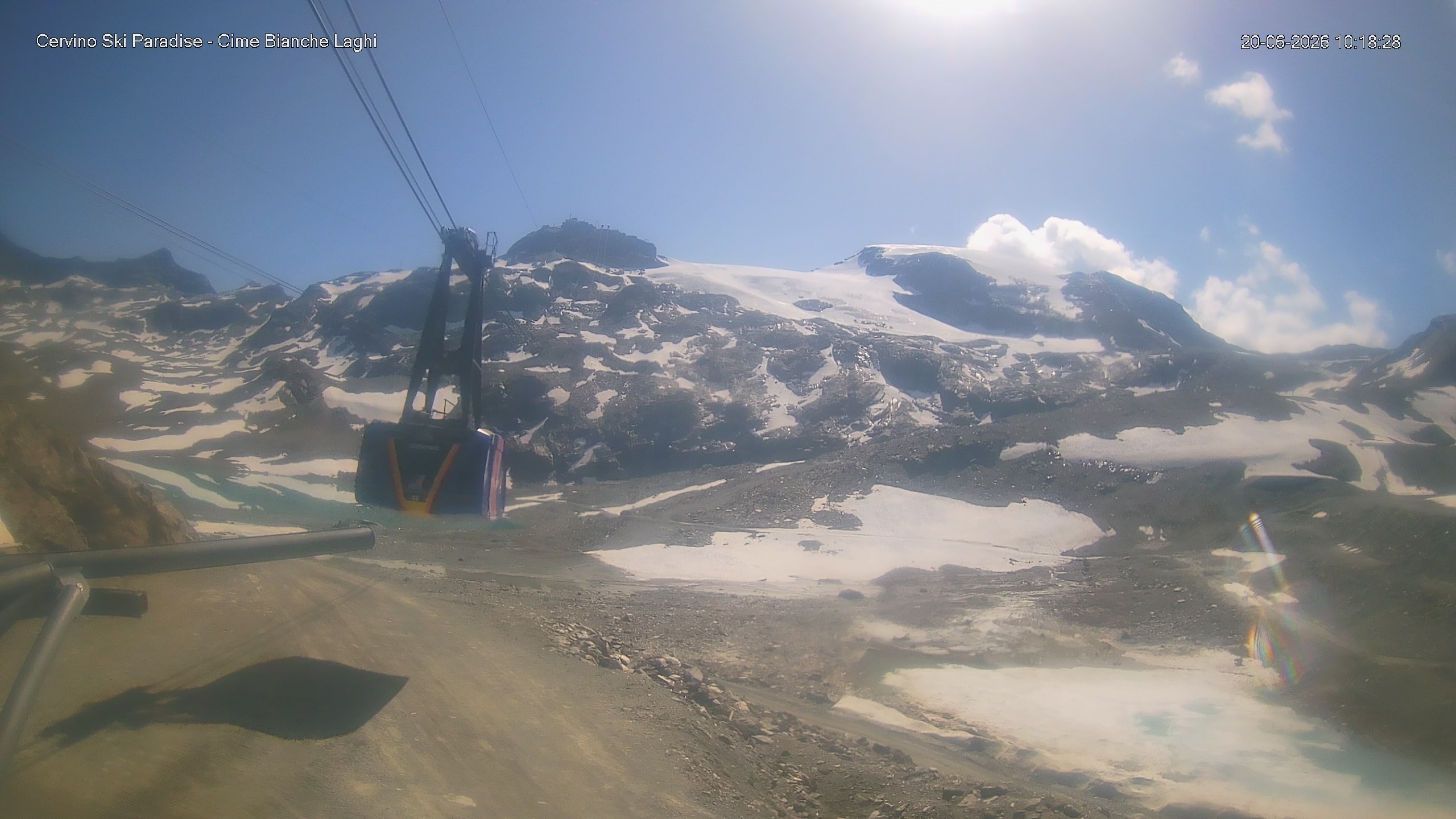 Archiv Foto Webcam Cervinia - Cime Bianche Laghi