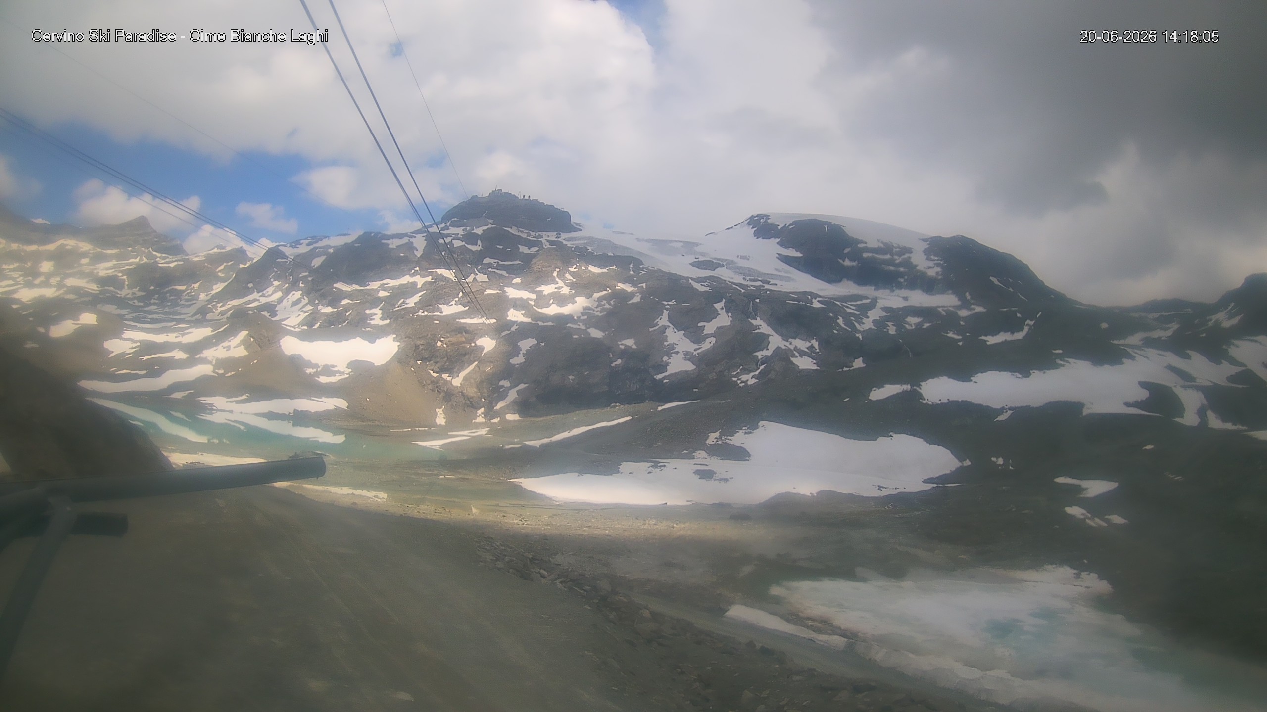 Archiv Foto Webcam Cervinia - Cime Bianche Laghi