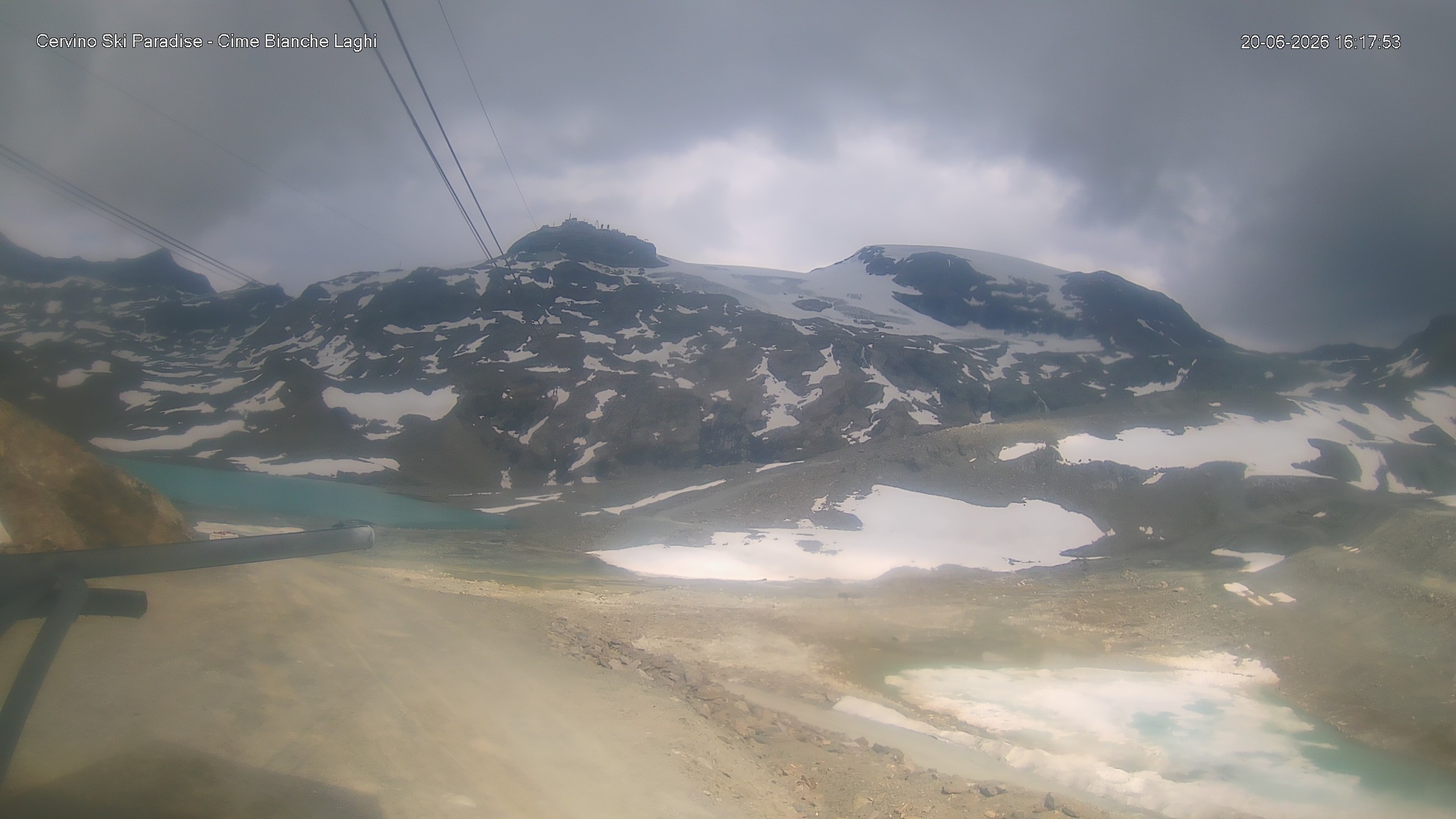 Archiv Foto Webcam Cervinia - Cime Bianche Laghi