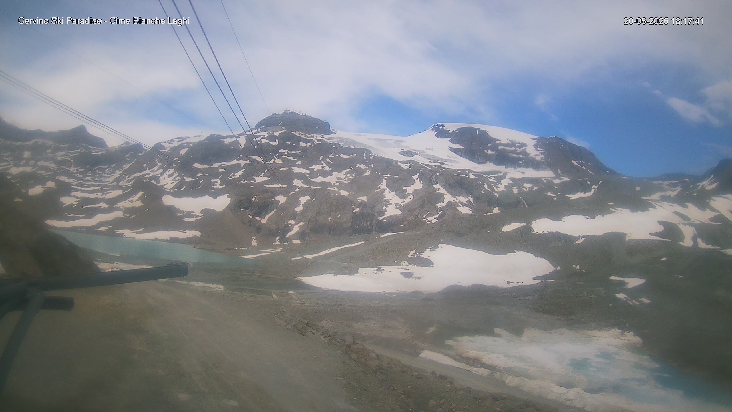 Archiv Foto Webcam Cervinia - Cime Bianche Laghi