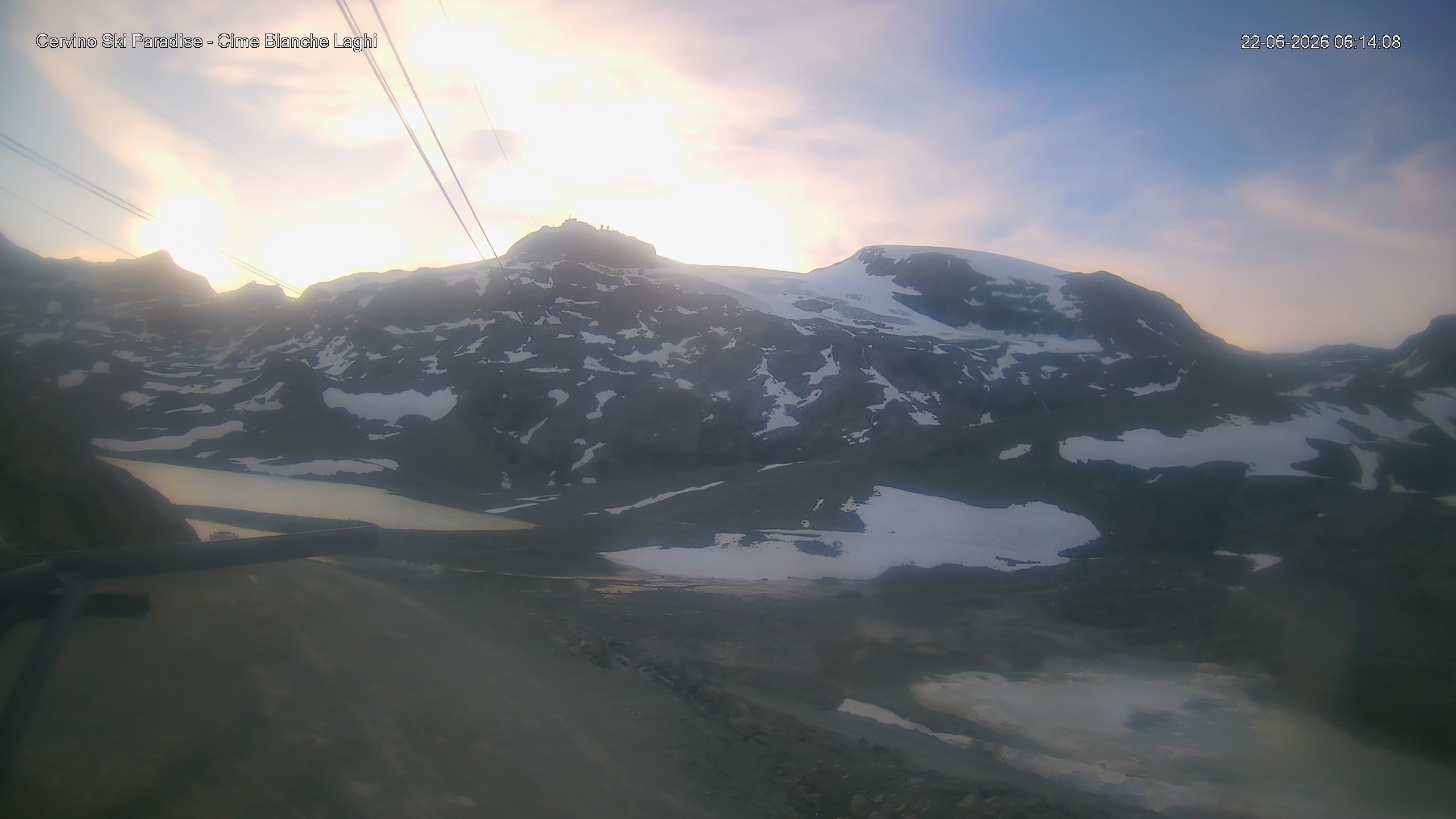 Archiv Foto Webcam Cervinia - Cime Bianche Laghi