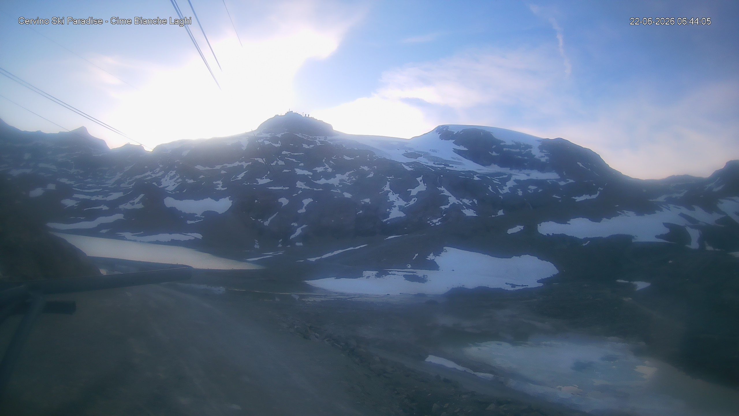 Archiv Foto Webcam Cervinia - Cime Bianche Laghi