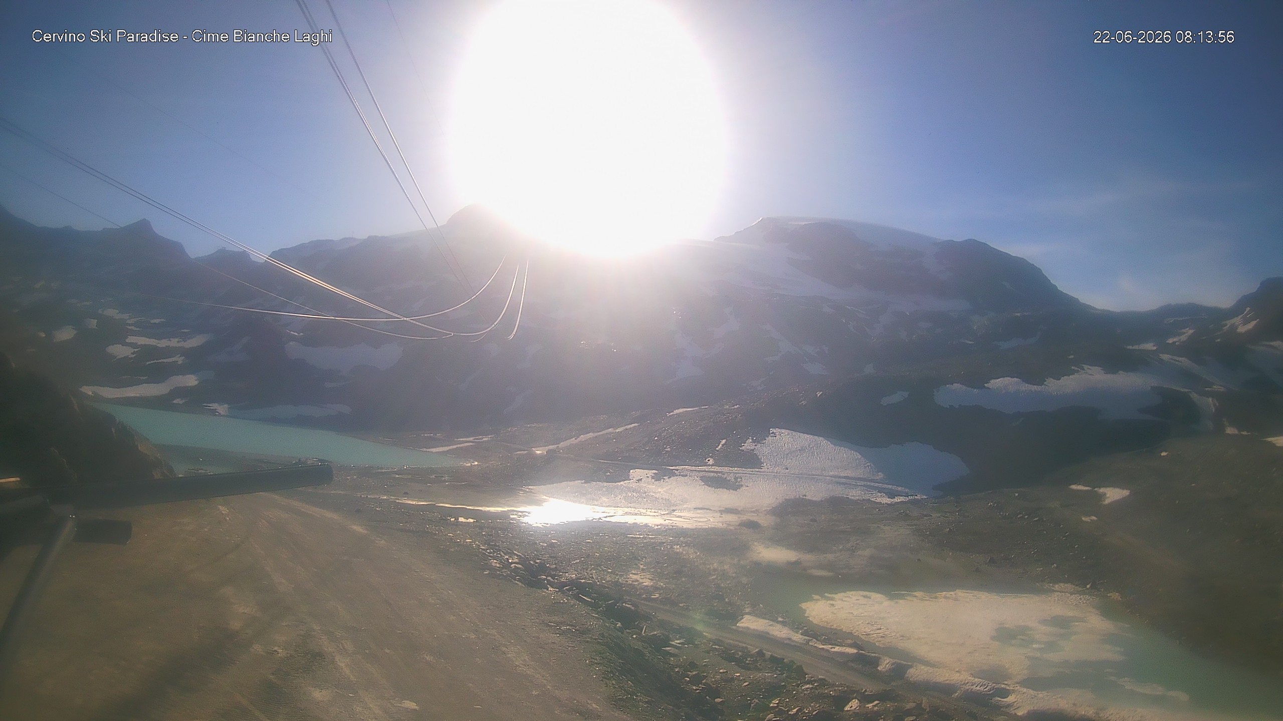 Archiv Foto Webcam Cervinia - Cime Bianche Laghi