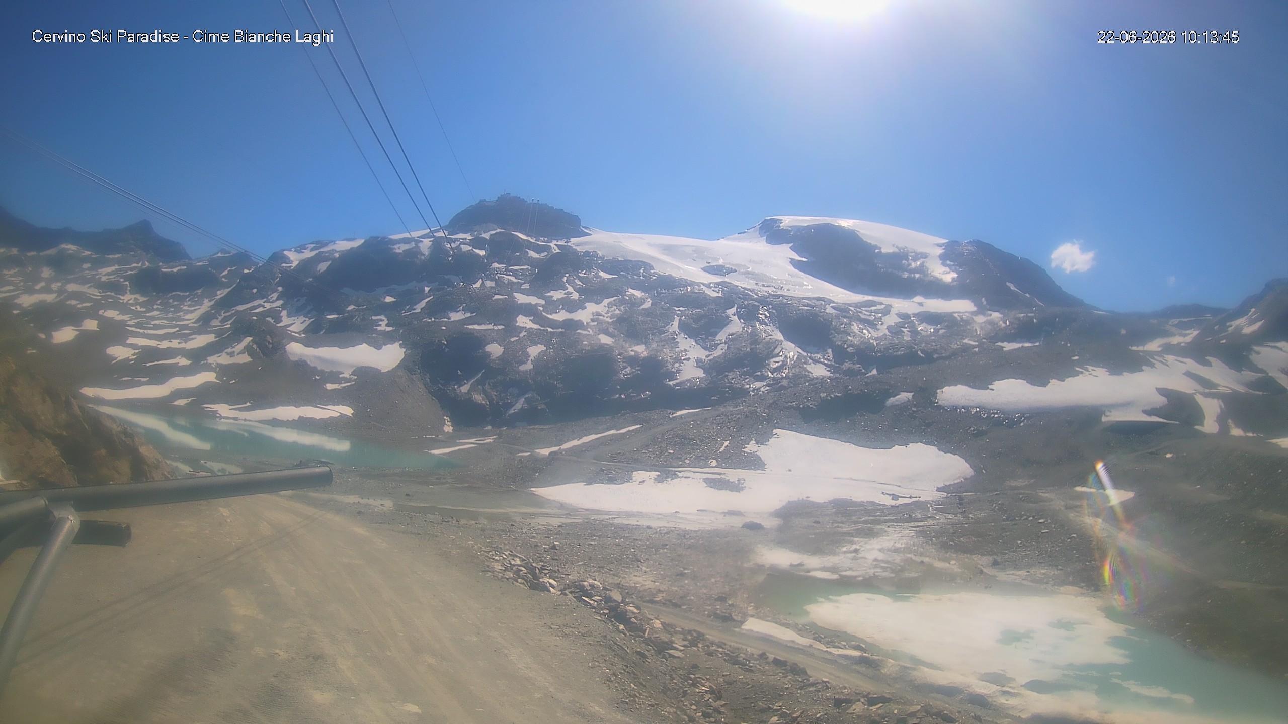 Archiv Foto Webcam Cervinia - Cime Bianche Laghi