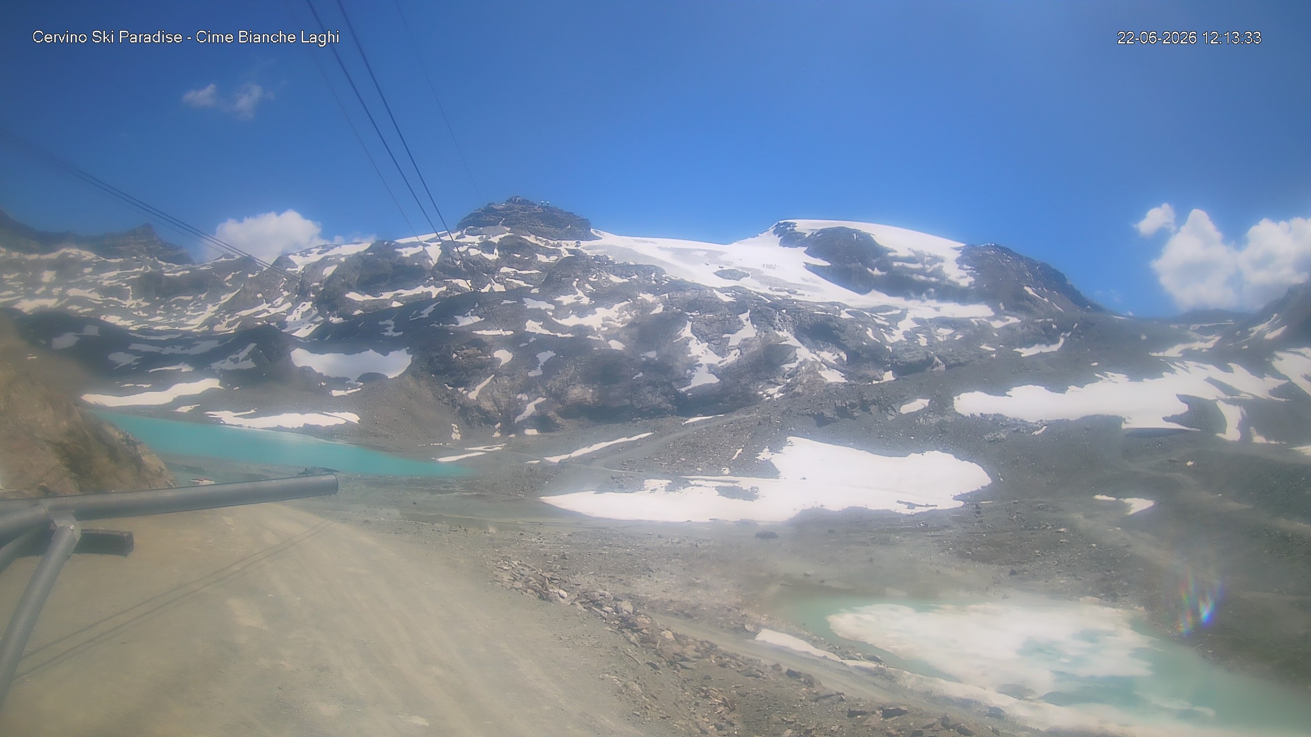Archiv Foto Webcam Cervinia - Cime Bianche Laghi