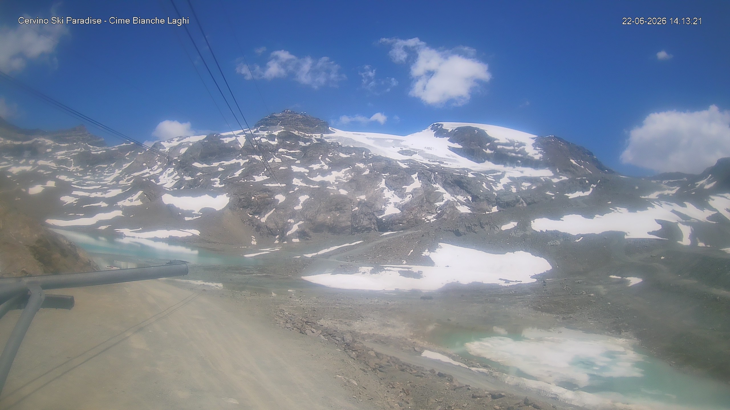 Archiv Foto Webcam Cervinia - Cime Bianche Laghi