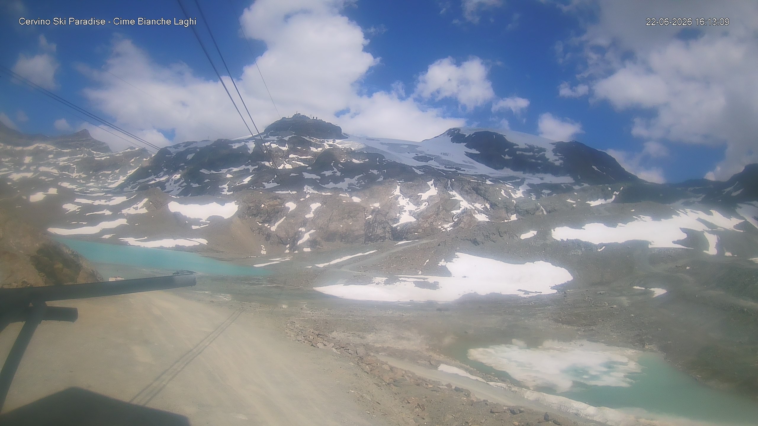 Archiv Foto Webcam Cervinia - Cime Bianche Laghi