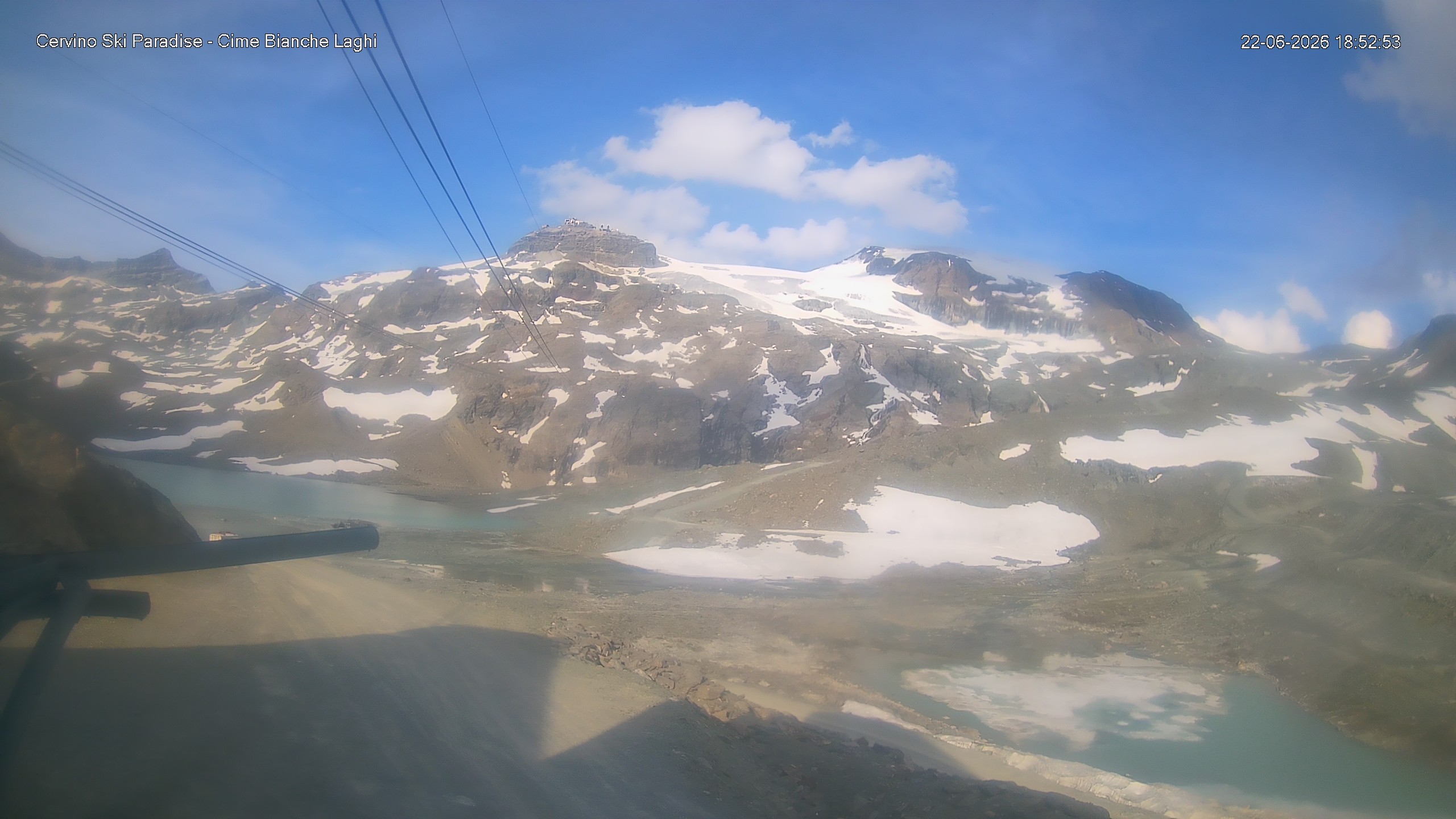 Archiv Foto Webcam Cervinia - Cime Bianche Laghi