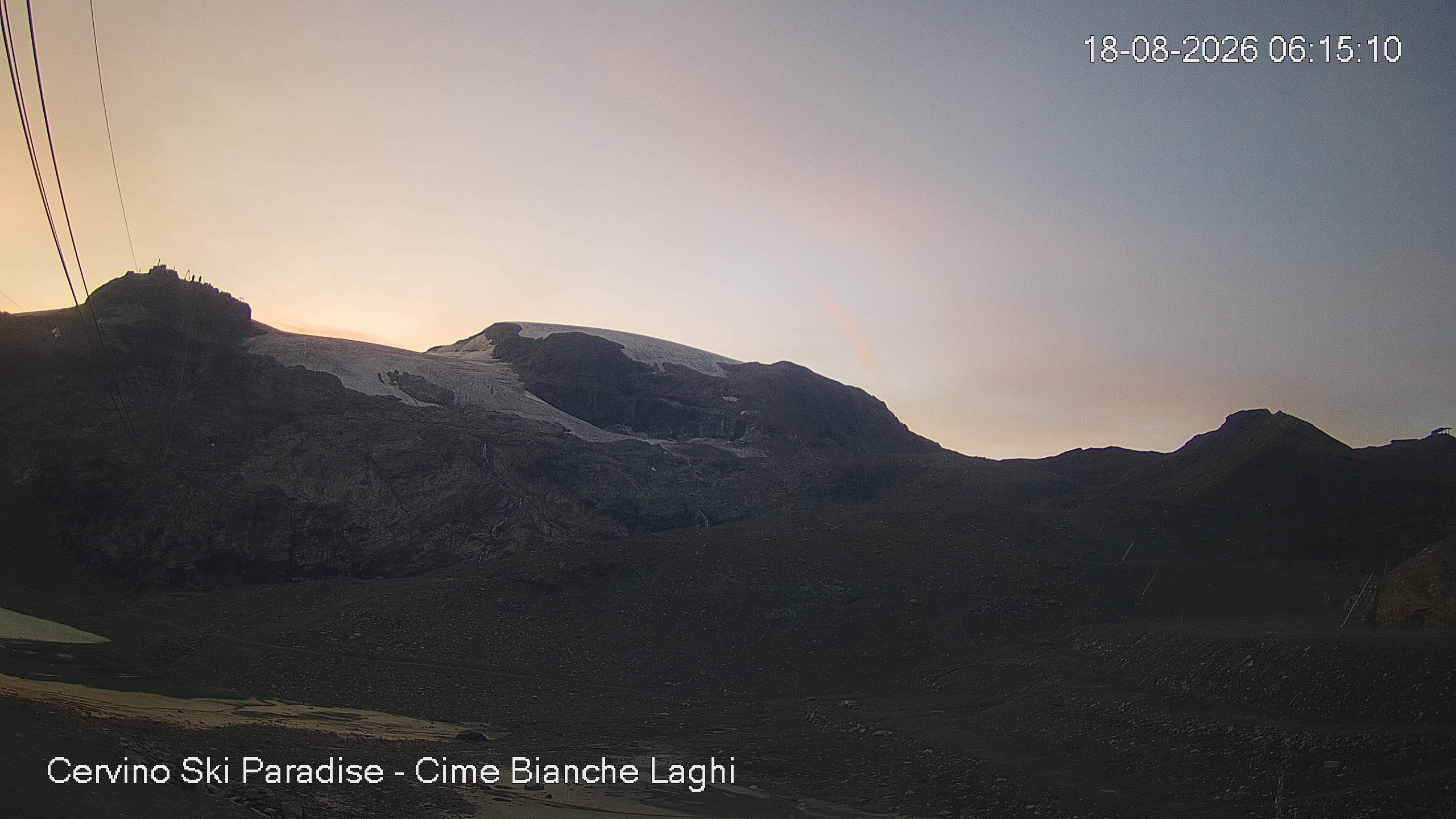 Archiv Foto Webcam Cervinia - Cime Bianche Laghi