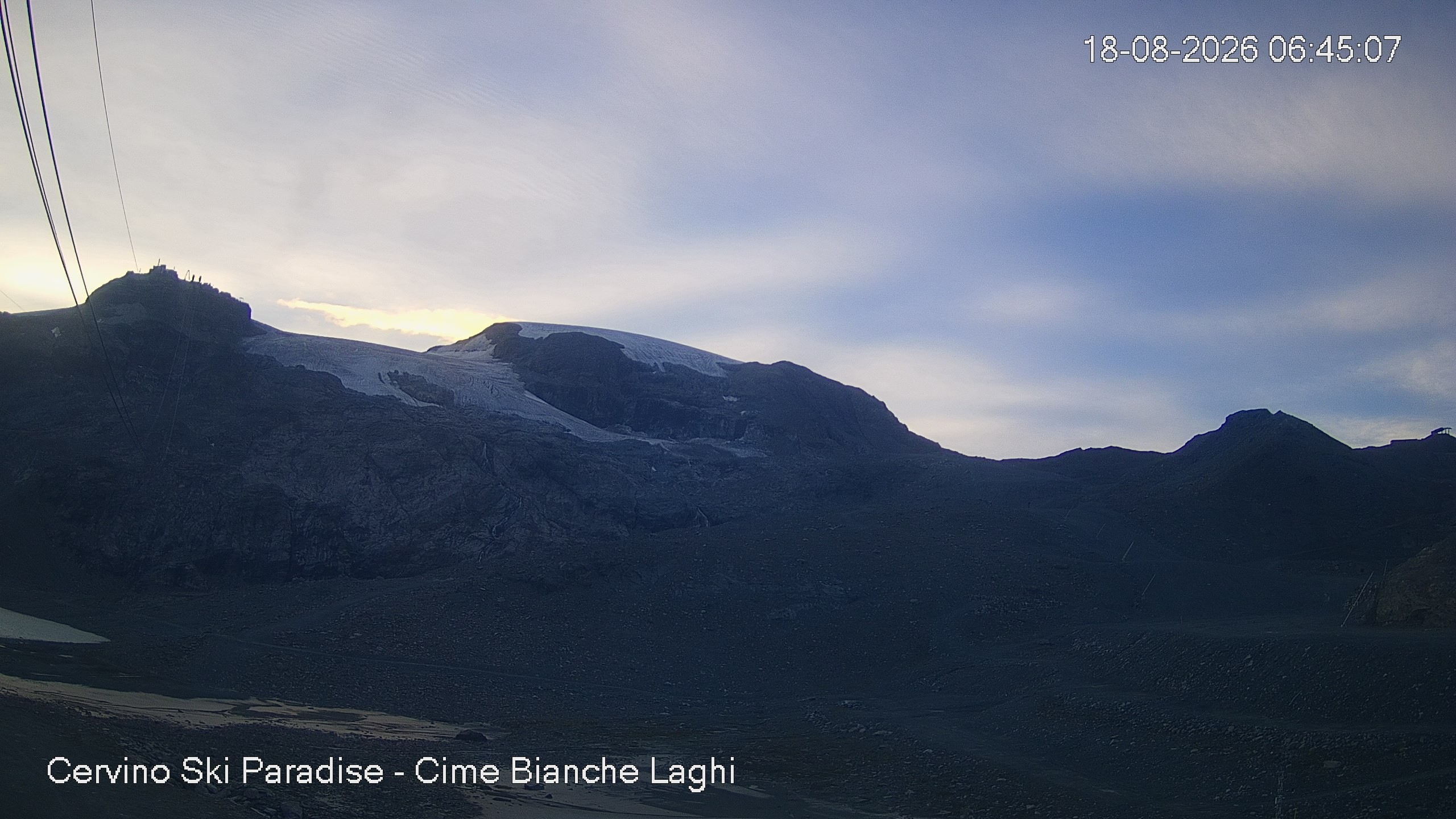 Archiv Foto Webcam Cervinia - Cime Bianche Laghi