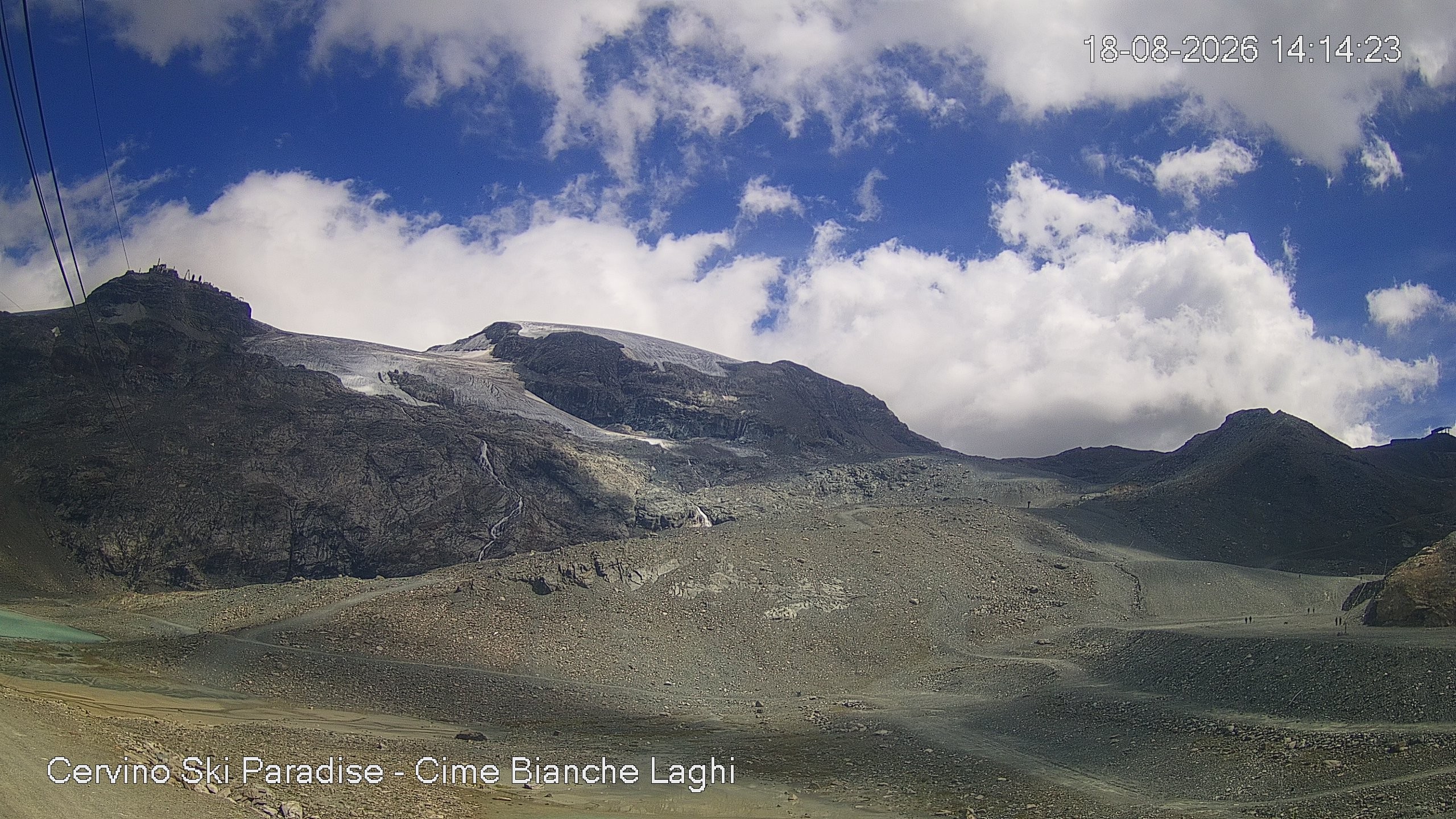 Archiv Foto Webcam Cervinia - Cime Bianche Laghi
