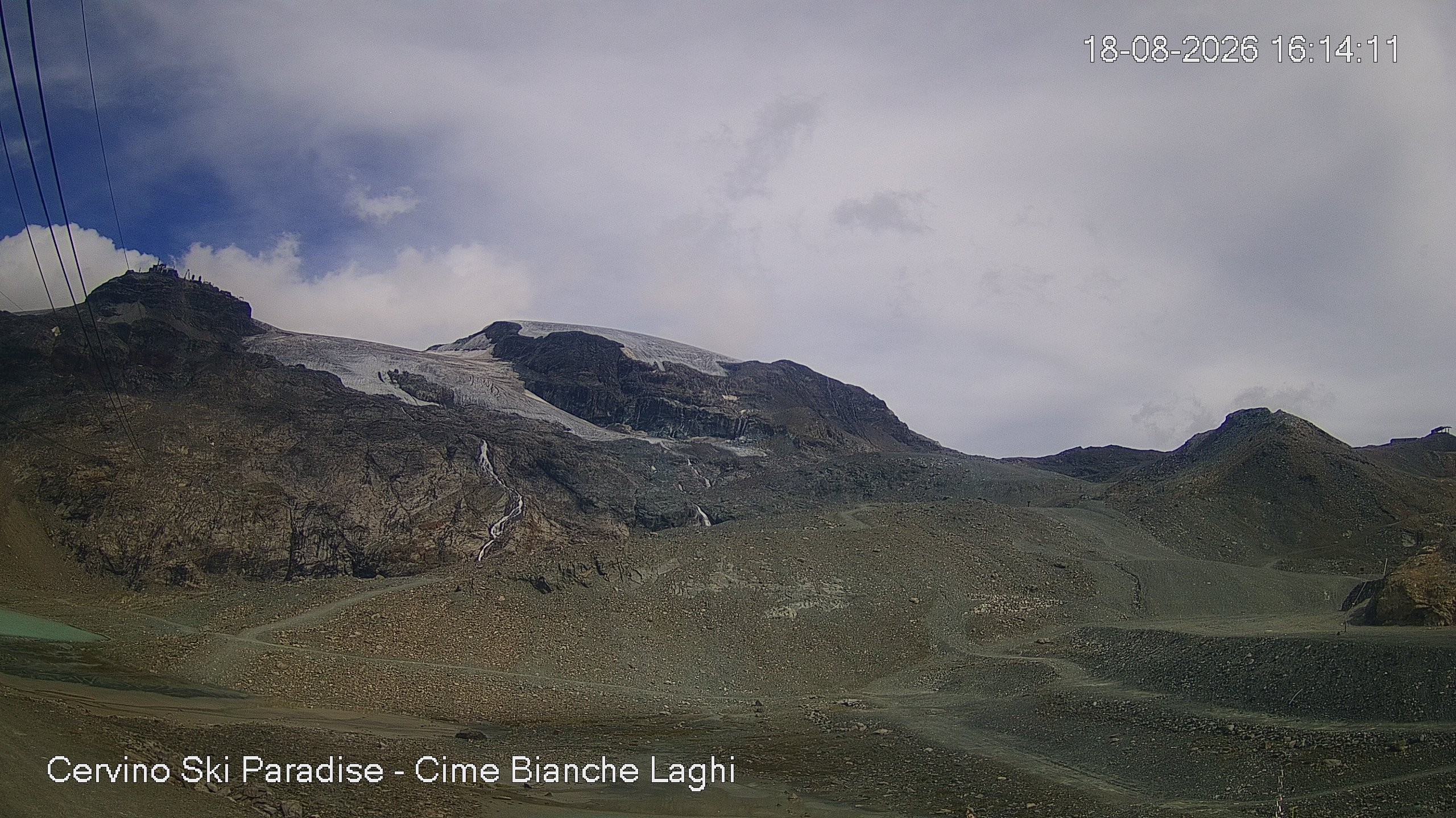 Archiv Foto Webcam Cervinia - Cime Bianche Laghi