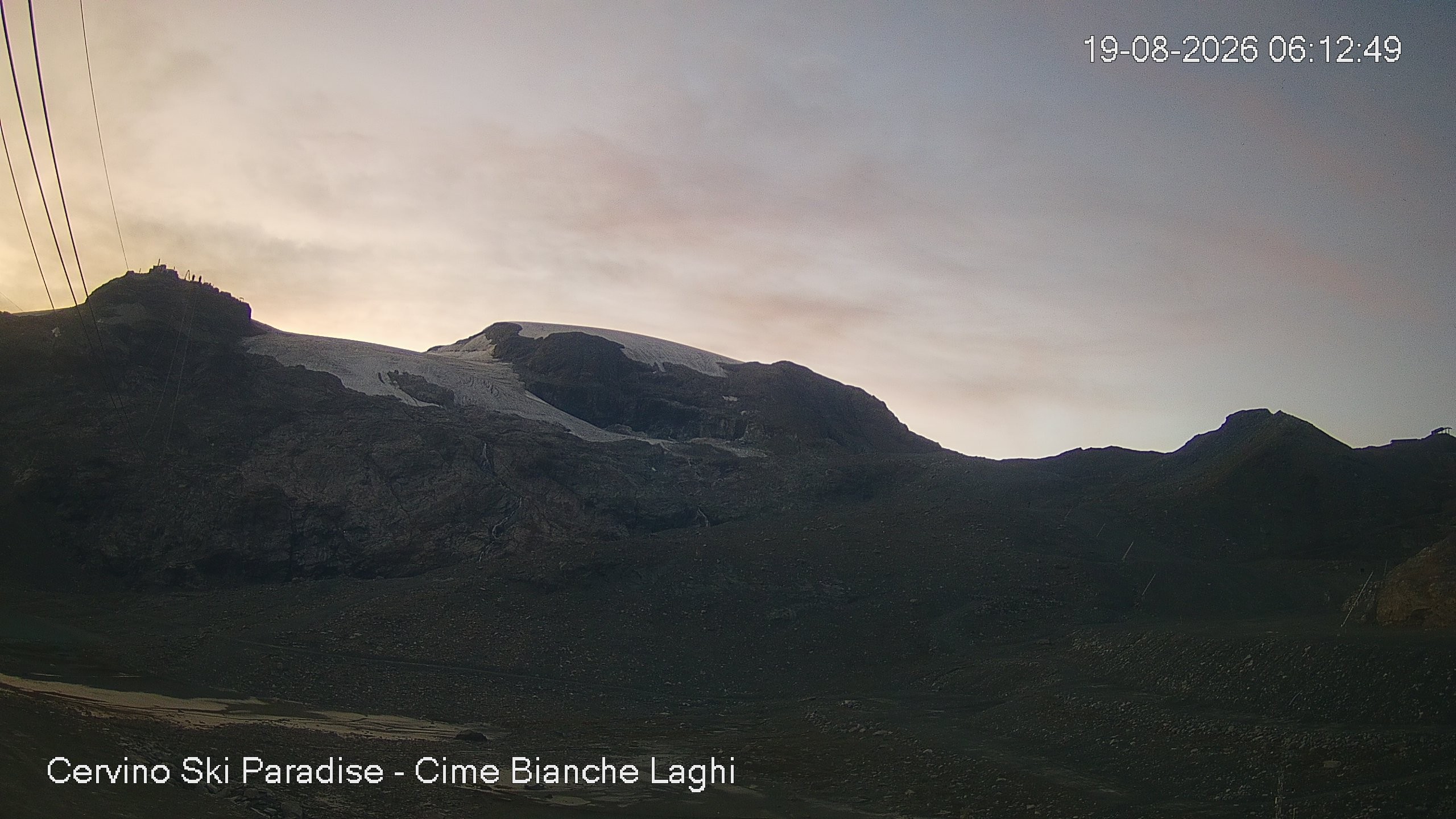 Archiv Foto Webcam Cervinia - Cime Bianche Laghi