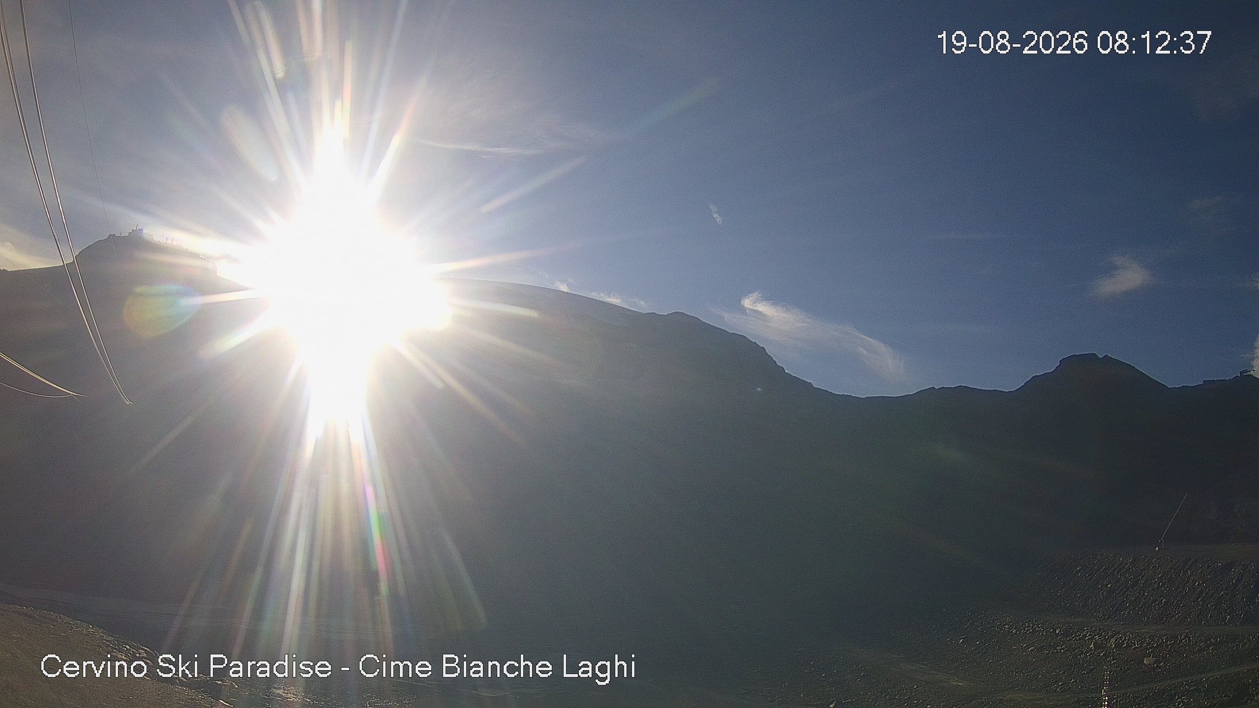 Archiv Foto Webcam Cervinia - Cime Bianche Laghi