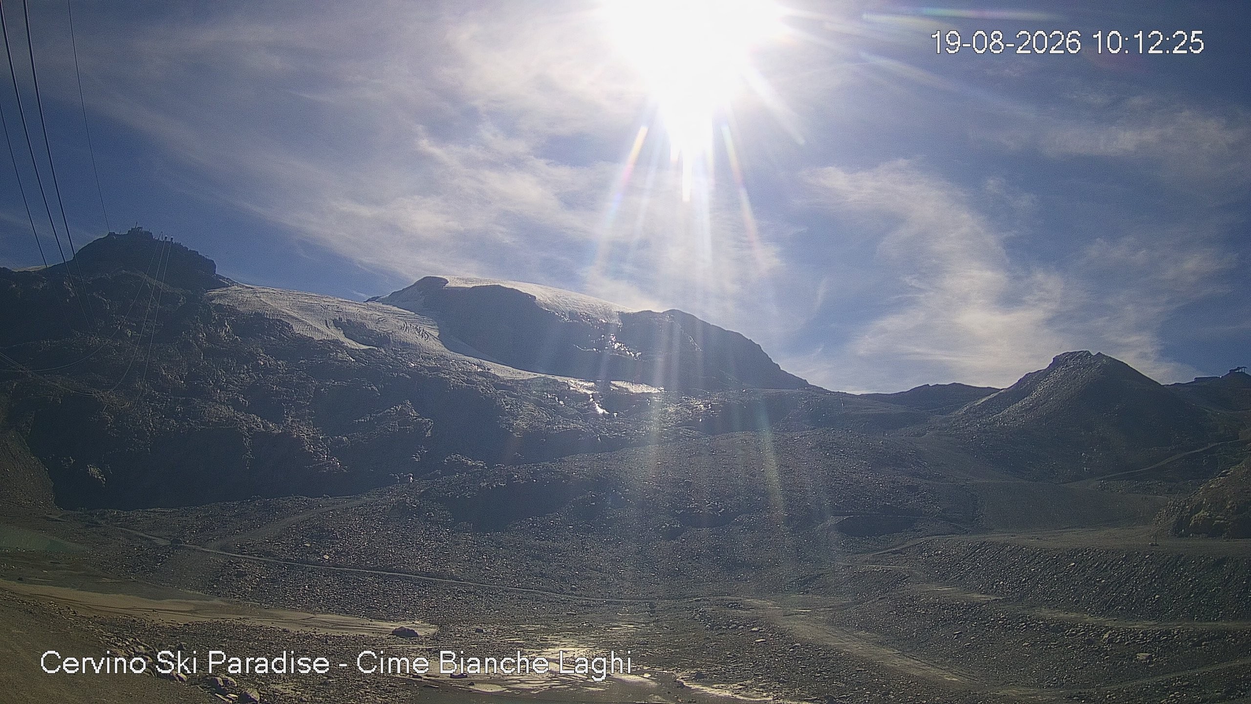 Archiv Foto Webcam Cervinia - Cime Bianche Laghi