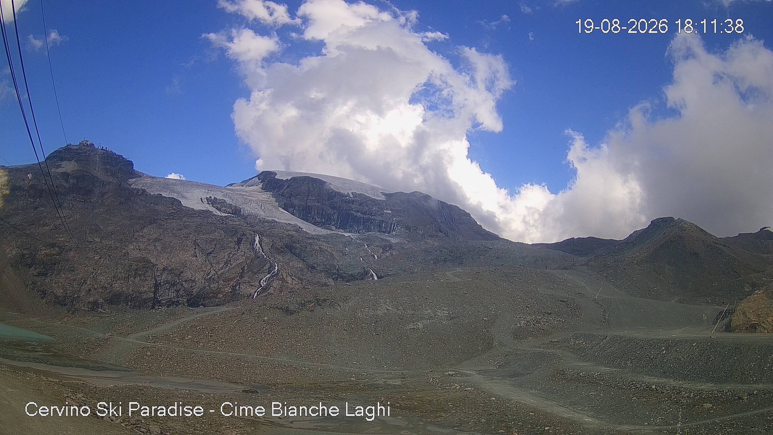 Archiv Foto Webcam Cervinia - Cime Bianche Laghi