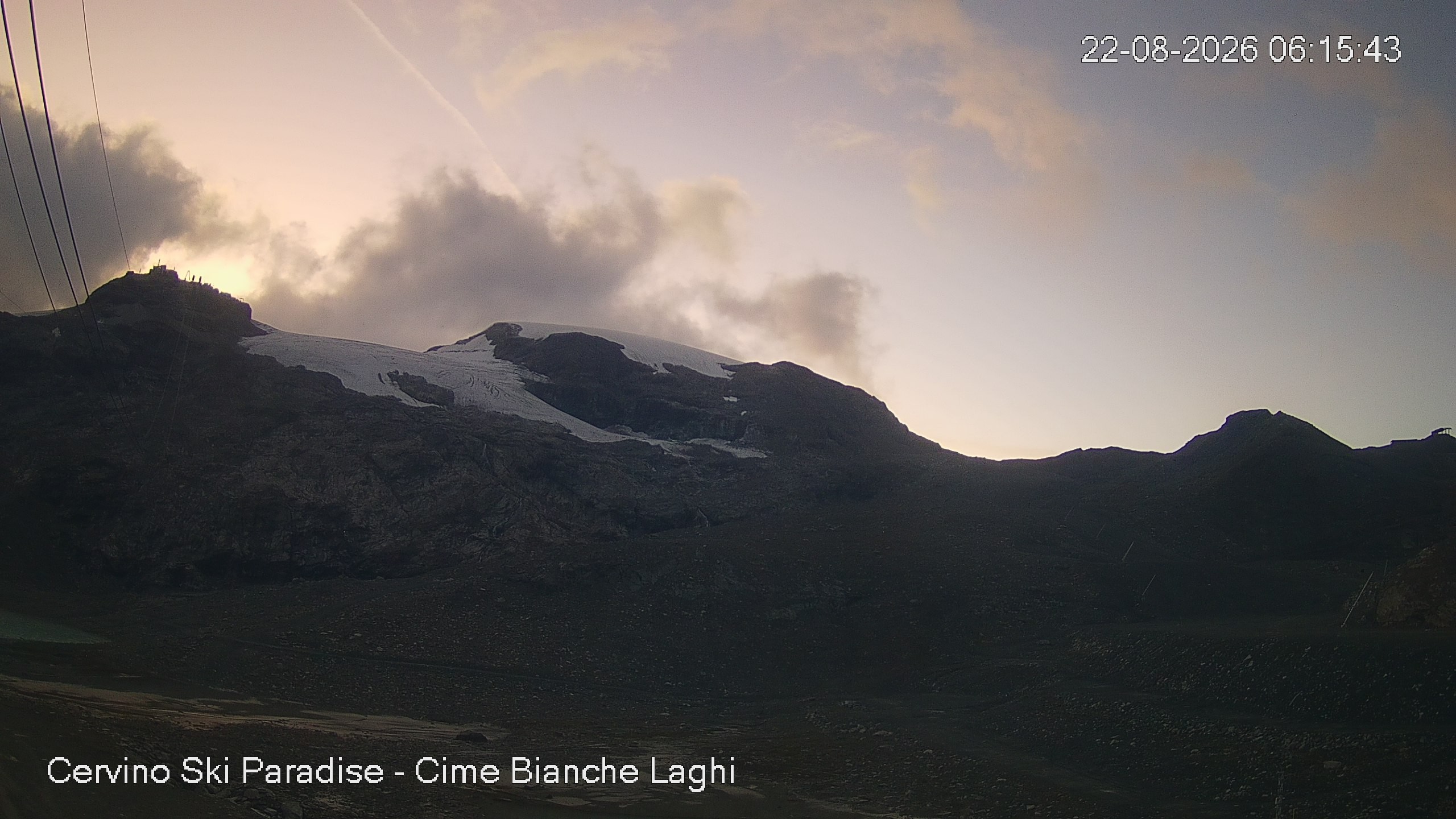 Archiv Foto Webcam Cervinia - Cime Bianche Laghi