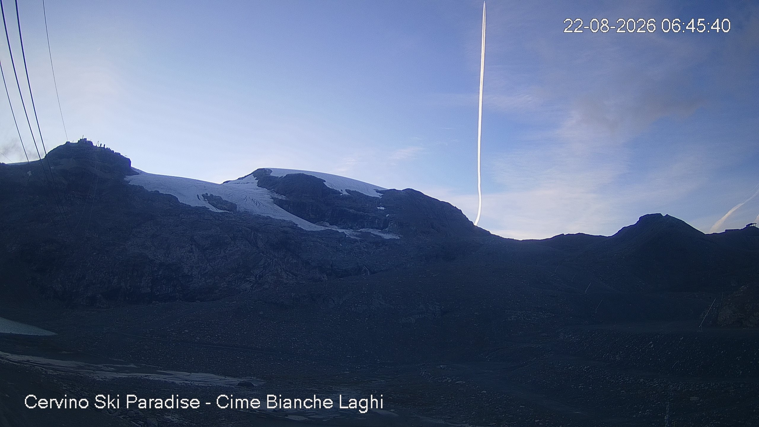 Archiv Foto Webcam Cervinia - Cime Bianche Laghi