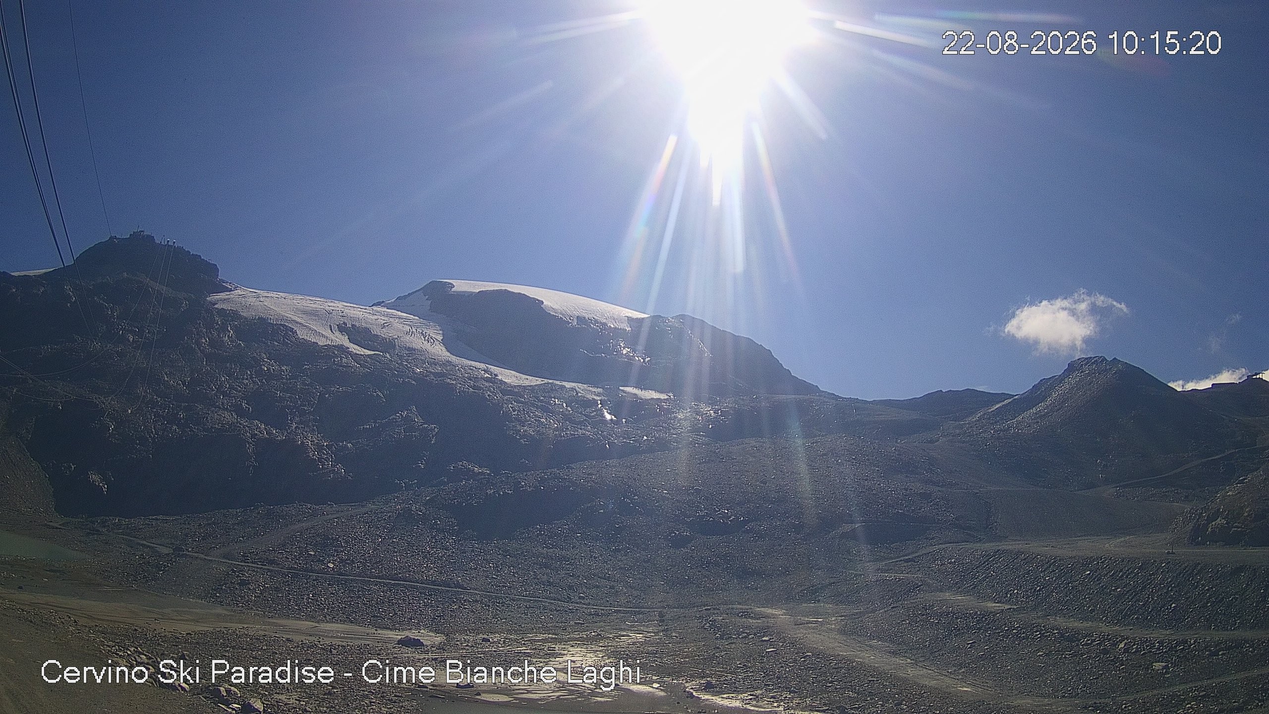 Archiv Foto Webcam Cervinia - Cime Bianche Laghi