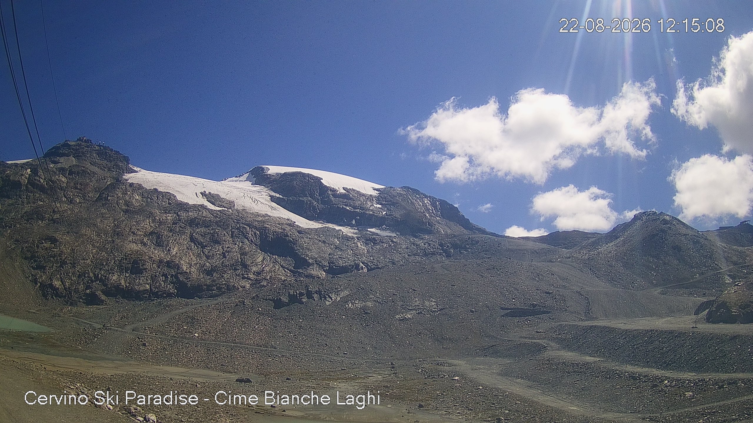 Archiv Foto Webcam Cervinia - Cime Bianche Laghi