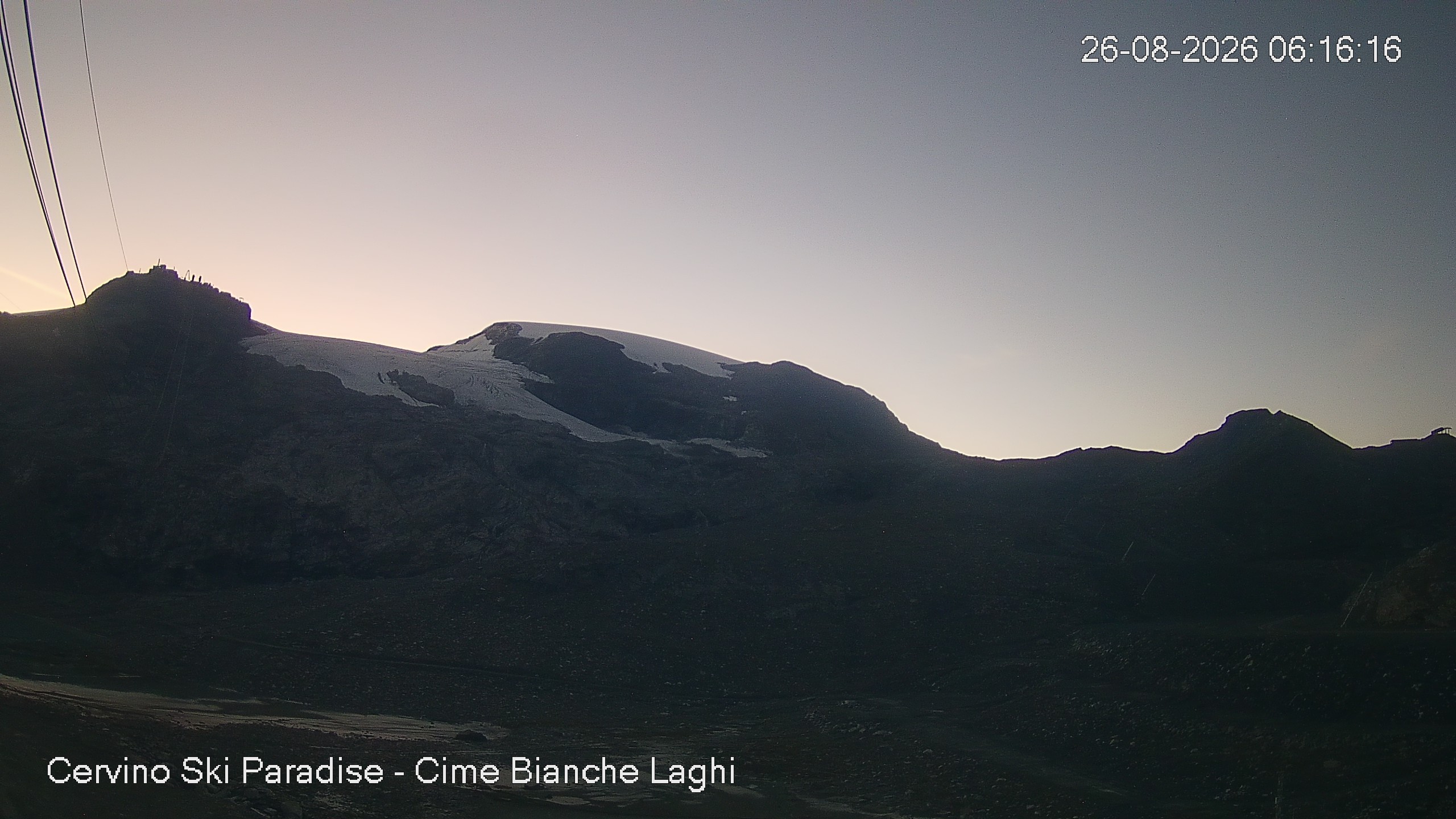 Archiv Foto Webcam Cervinia - Cime Bianche Laghi
