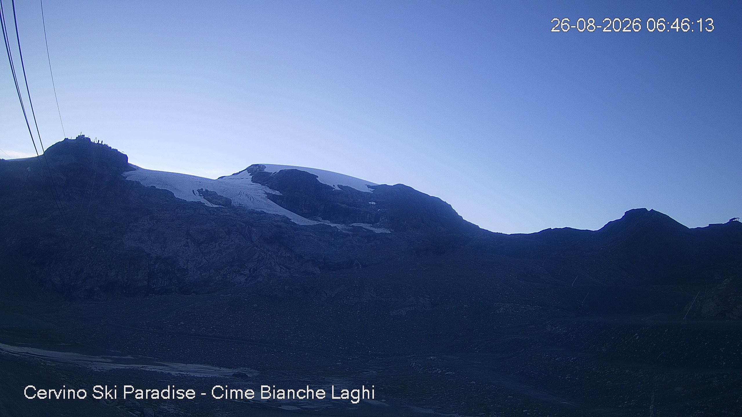 Archiv Foto Webcam Cervinia - Cime Bianche Laghi