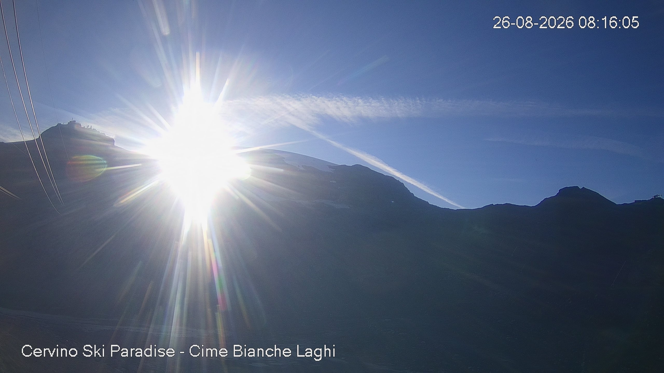 Archiv Foto Webcam Cervinia - Cime Bianche Laghi