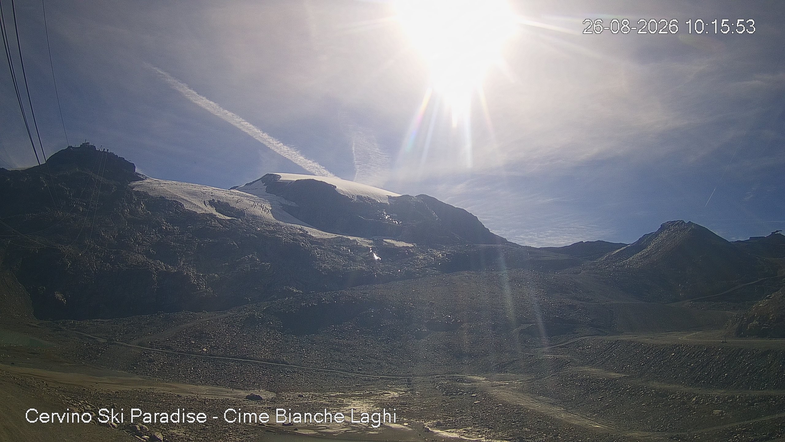 Archiv Foto Webcam Cervinia - Cime Bianche Laghi