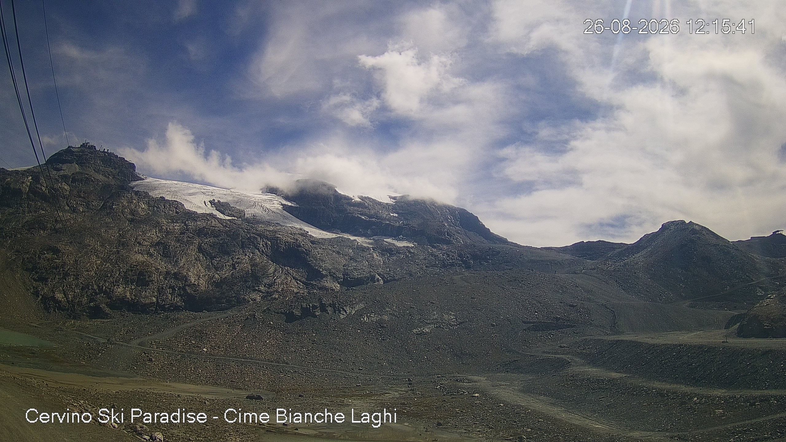 Archiv Foto Webcam Cervinia - Cime Bianche Laghi