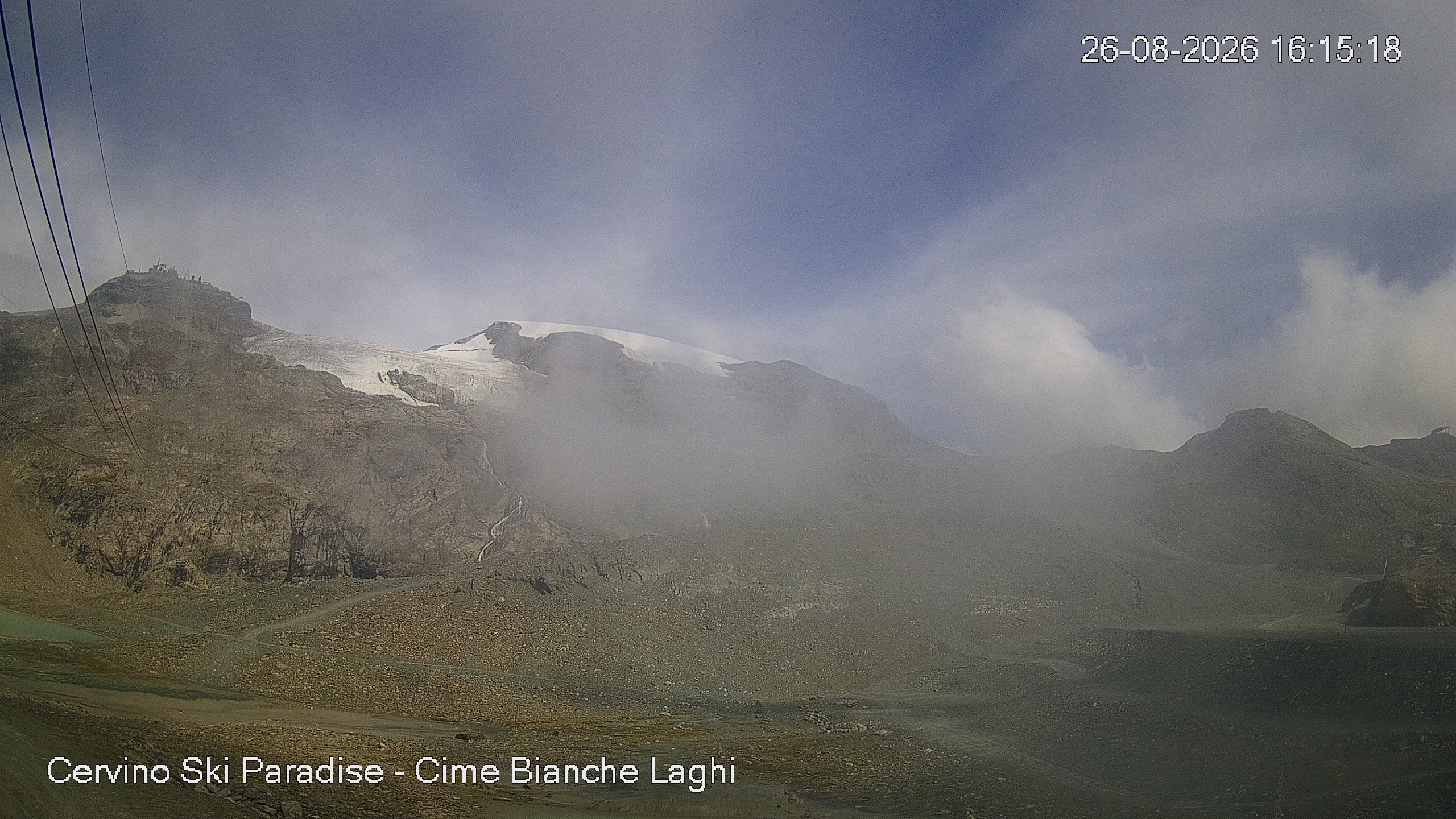 Archiv Foto Webcam Cervinia - Cime Bianche Laghi