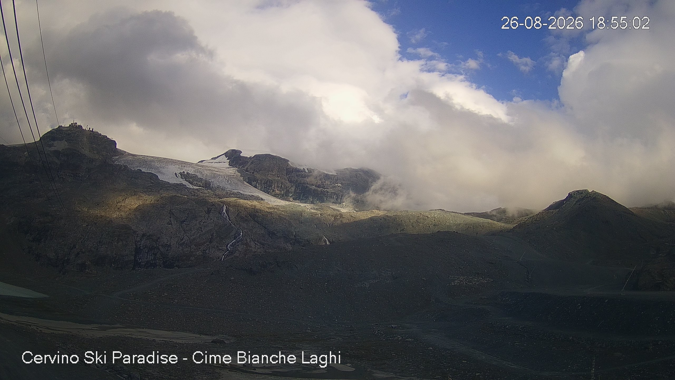 Archiv Foto Webcam Cervinia - Cime Bianche Laghi