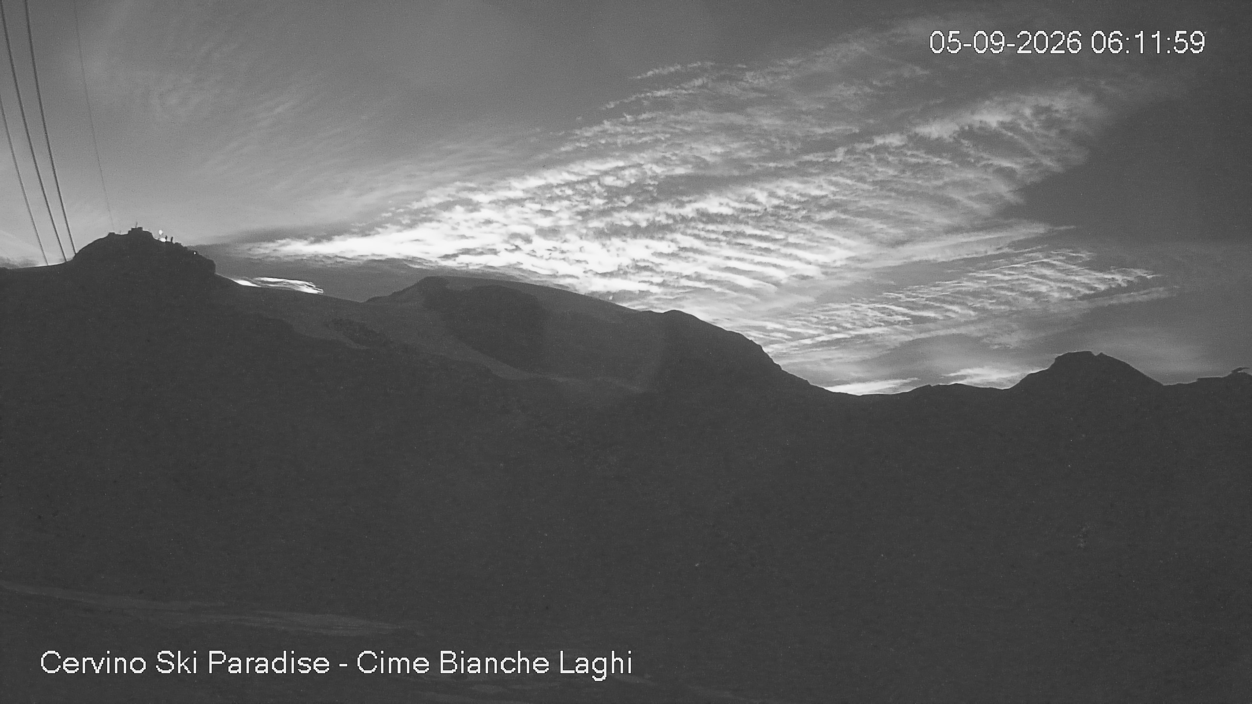 Archiv Foto Webcam Cervinia - Cime Bianche Laghi
