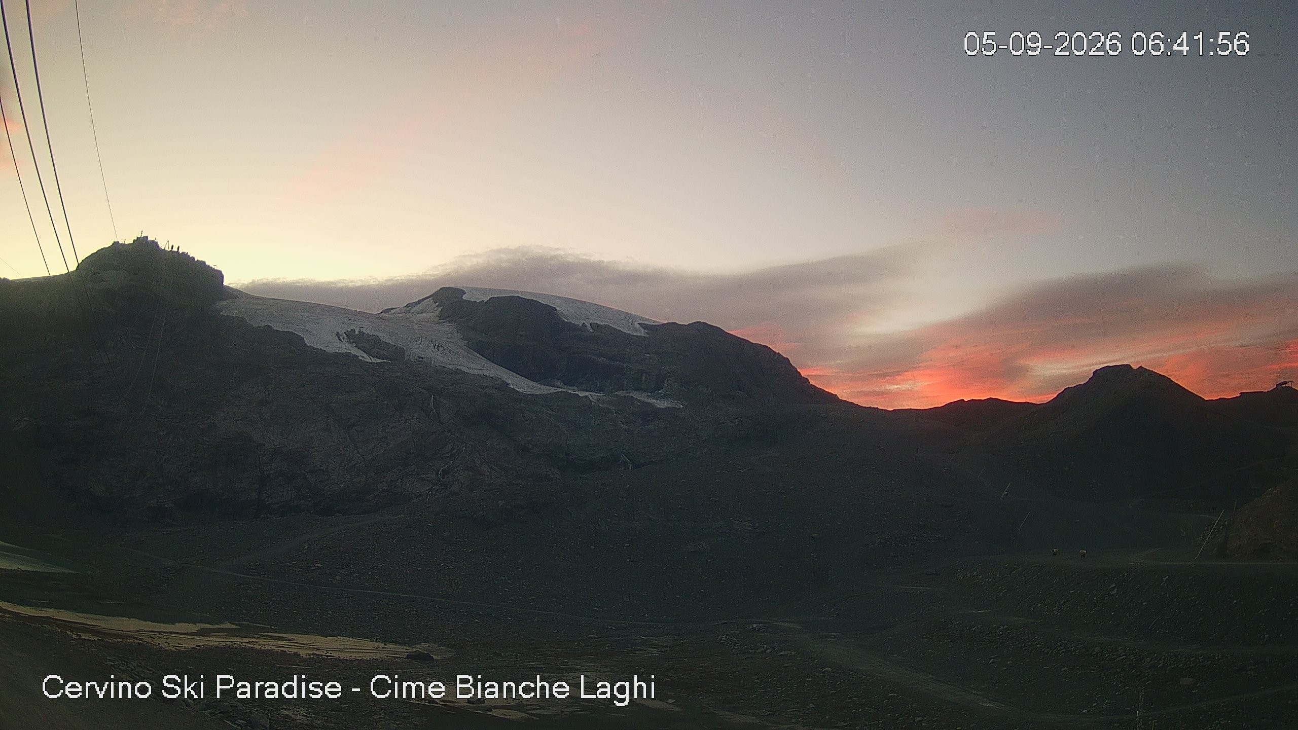 Archiv Foto Webcam Cervinia - Cime Bianche Laghi
