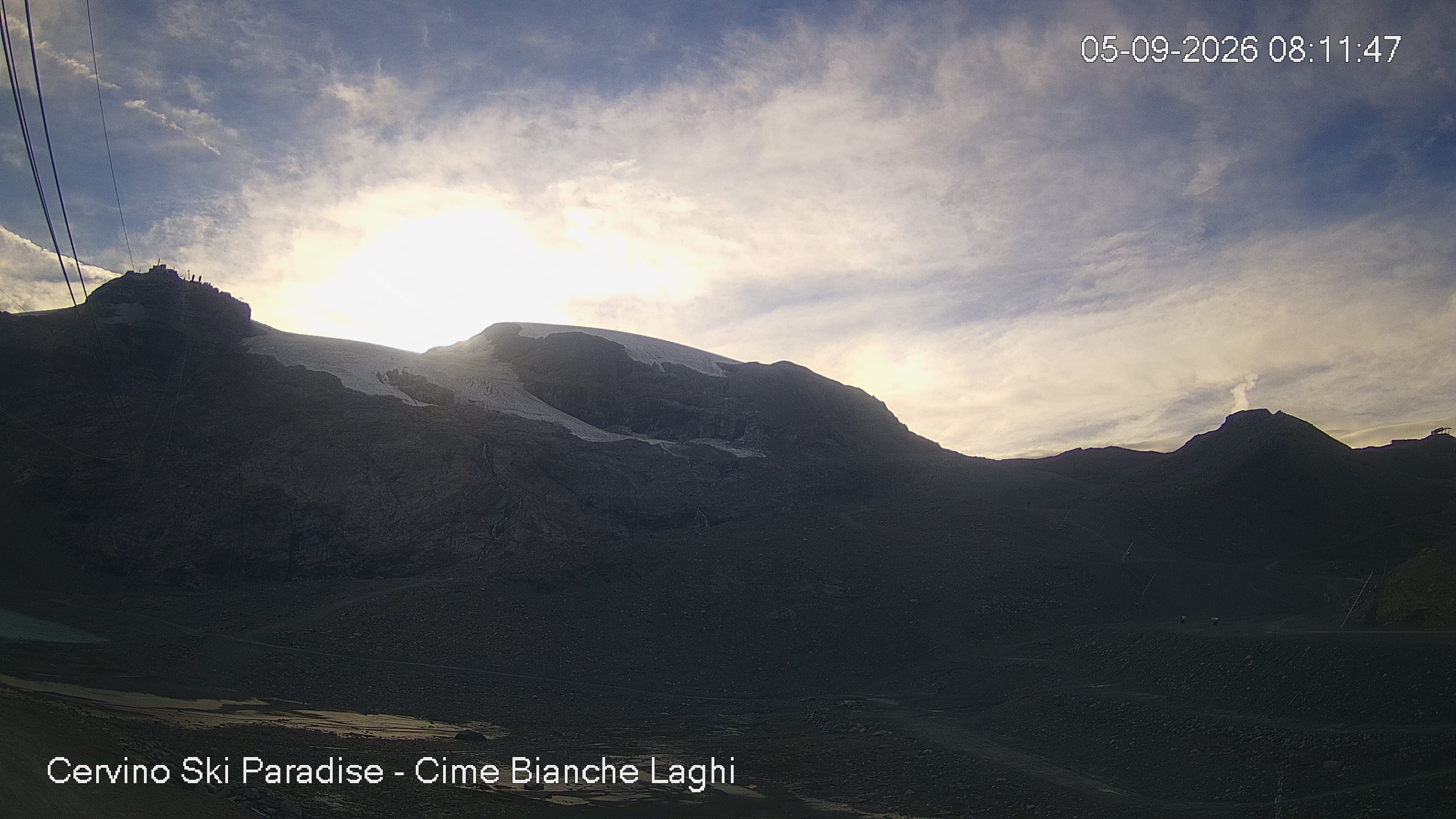 Archiv Foto Webcam Cervinia - Cime Bianche Laghi