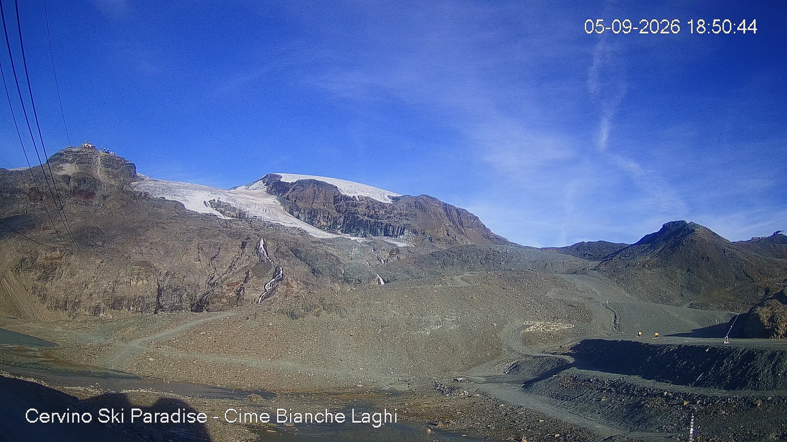 Archiv Foto Webcam Cervinia - Cime Bianche Laghi