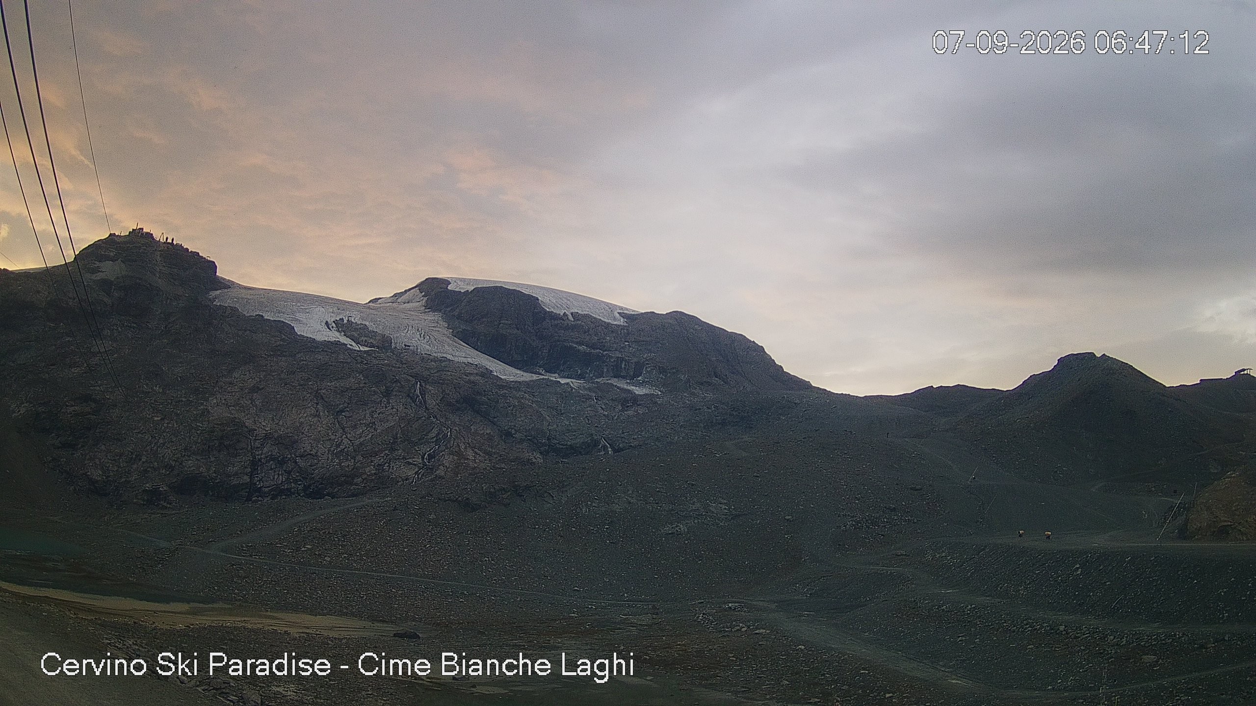 Archiv Foto Webcam Cervinia - Cime Bianche Laghi
