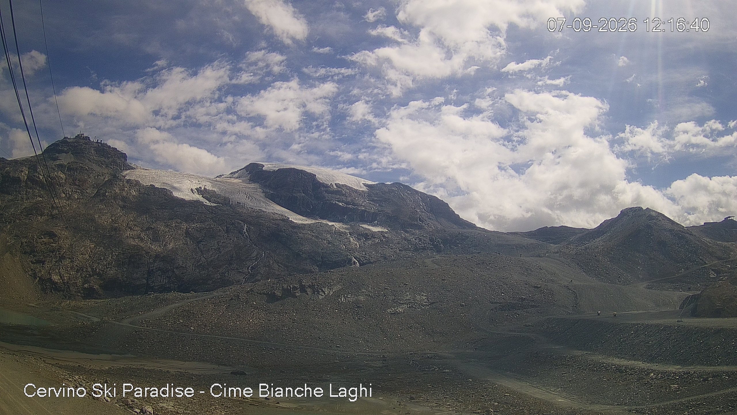 Archiv Foto Webcam Cervinia - Cime Bianche Laghi
