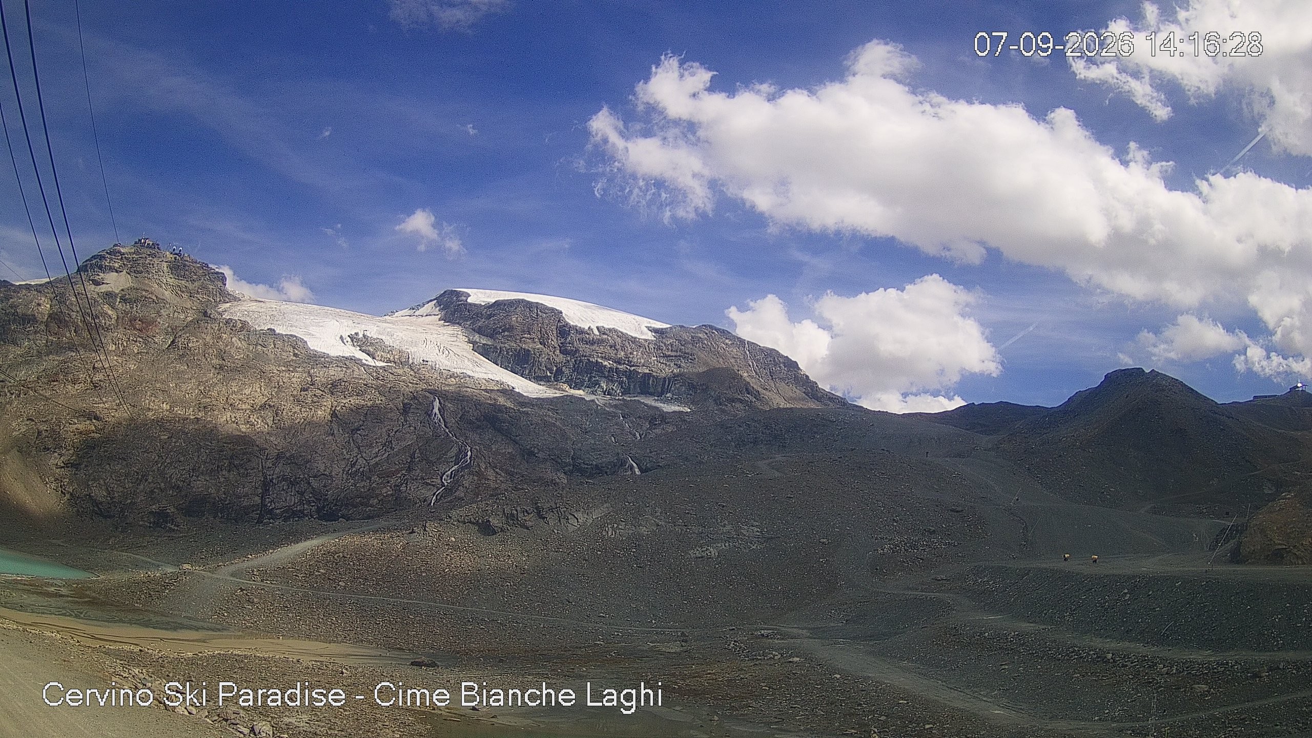 Archiv Foto Webcam Cervinia - Cime Bianche Laghi