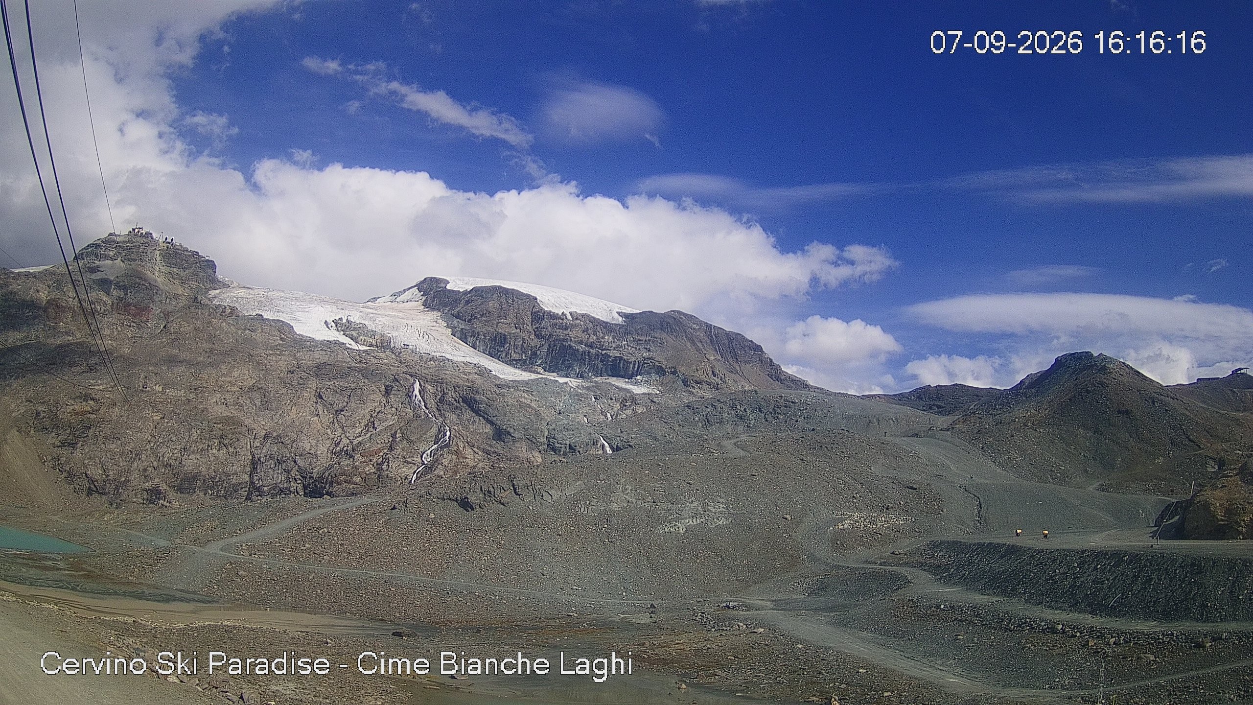 Archiv Foto Webcam Cervinia - Cime Bianche Laghi