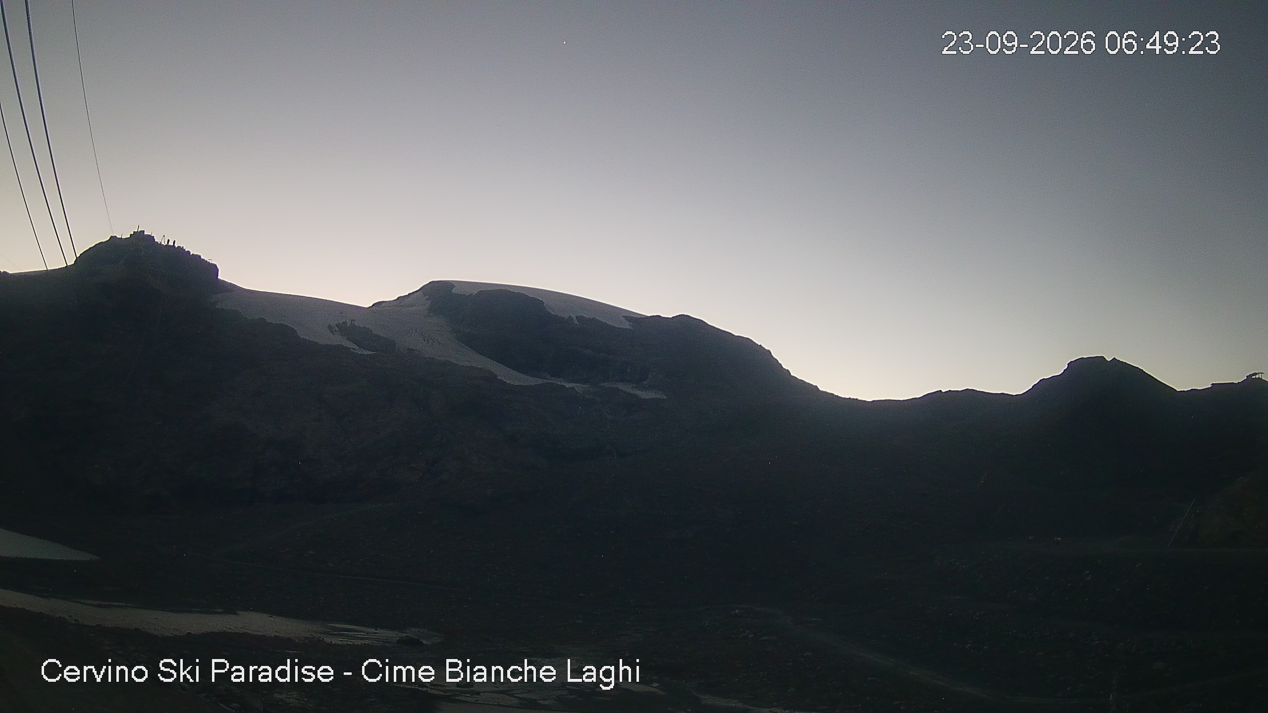 Archiv Foto Webcam Cervinia - Cime Bianche Laghi