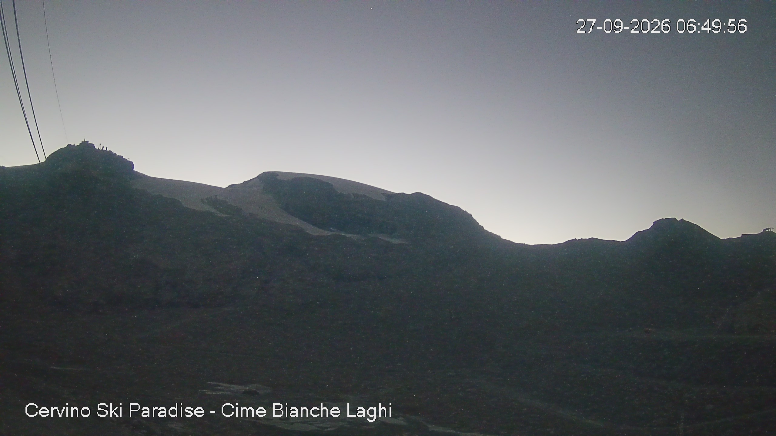 Archiv Foto Webcam Cervinia - Cime Bianche Laghi