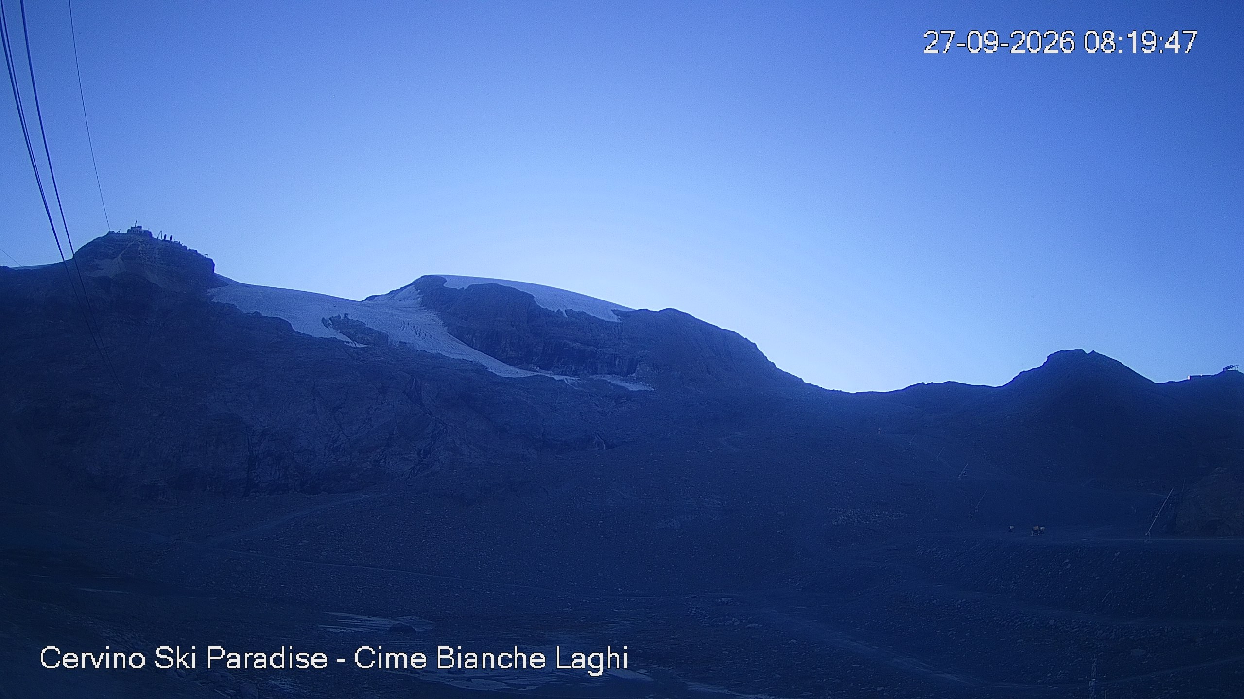 Archiv Foto Webcam Cervinia - Cime Bianche Laghi