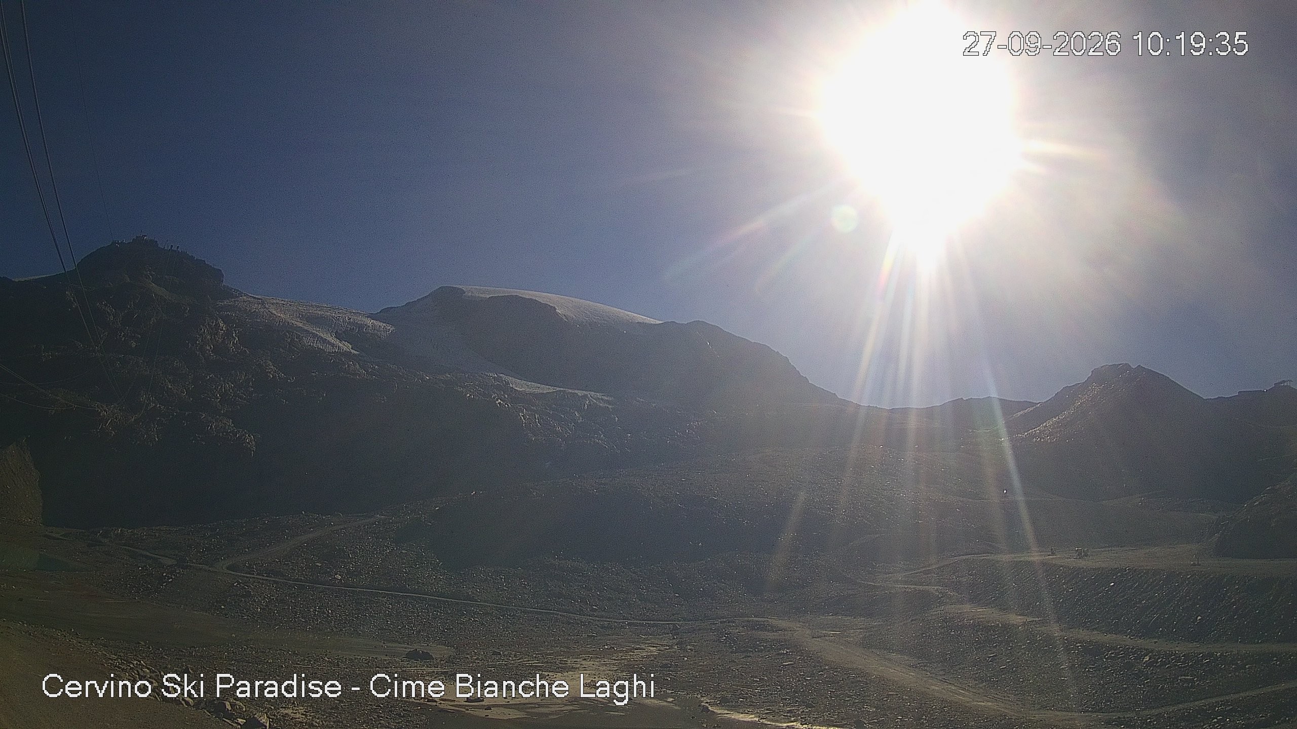 Archiv Foto Webcam Cervinia - Cime Bianche Laghi