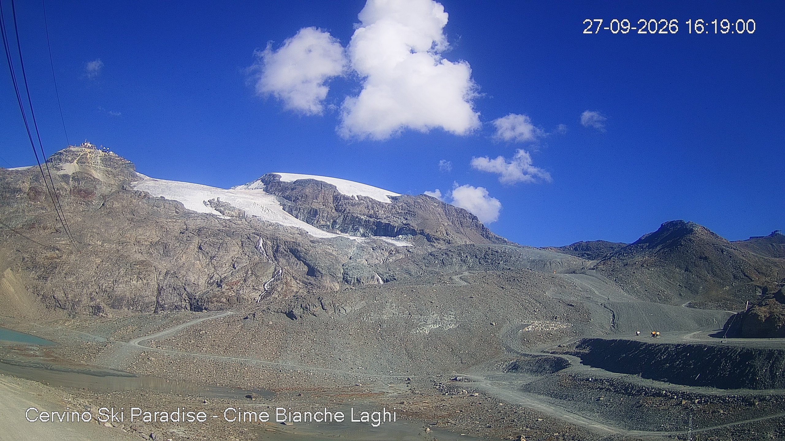 Archiv Foto Webcam Cervinia - Cime Bianche Laghi