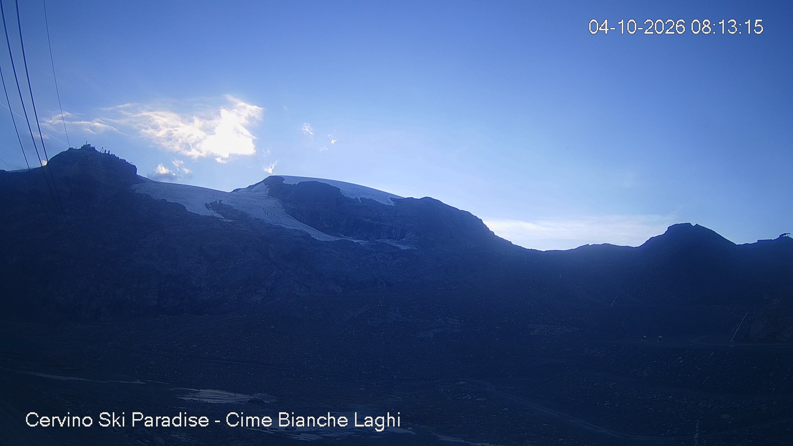 Archiv Foto Webcam Cervinia - Cime Bianche Laghi