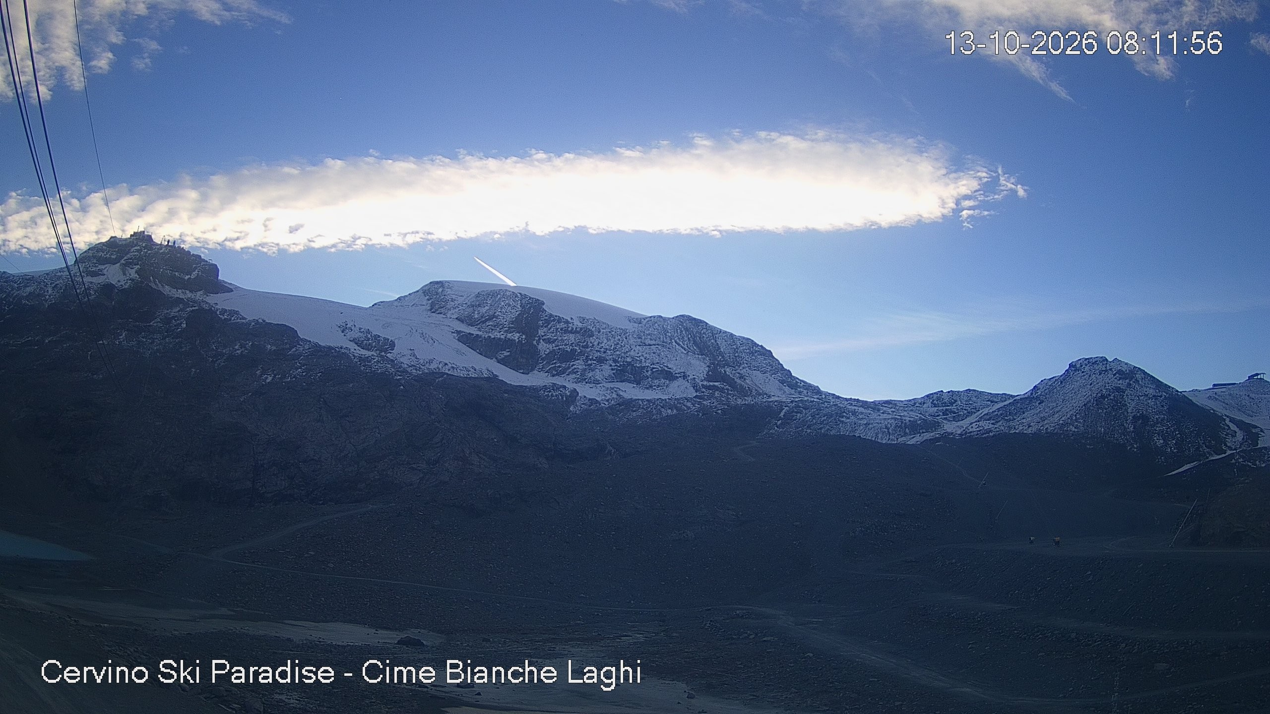 Archiv Foto Webcam Cervinia - Cime Bianche Laghi
