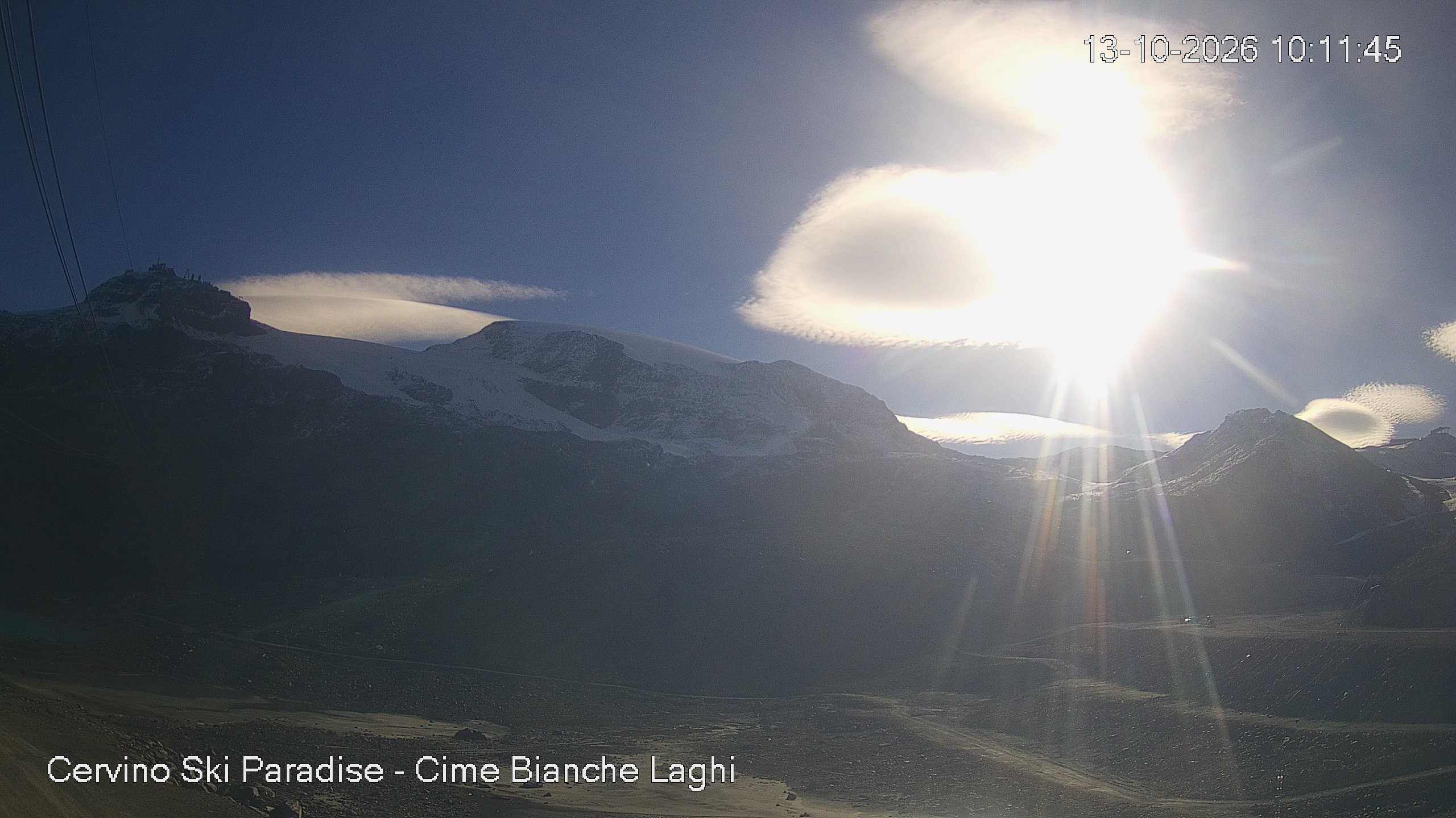 Archiv Foto Webcam Cervinia - Cime Bianche Laghi